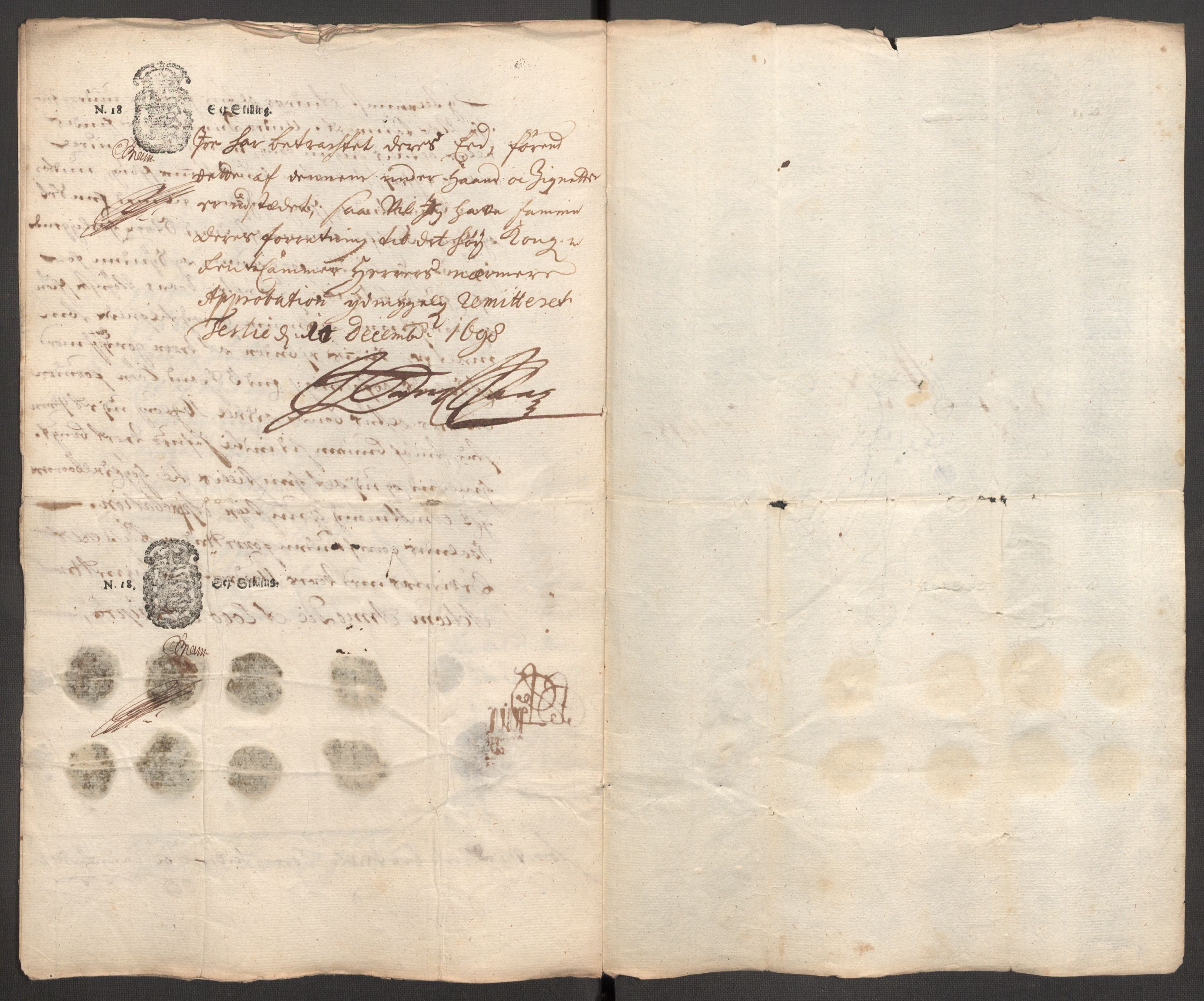 Rentekammeret inntil 1814, Reviderte regnskaper, Fogderegnskap, AV/RA-EA-4092/R62/L4190: Fogderegnskap Stjørdal og Verdal, 1698, p. 210