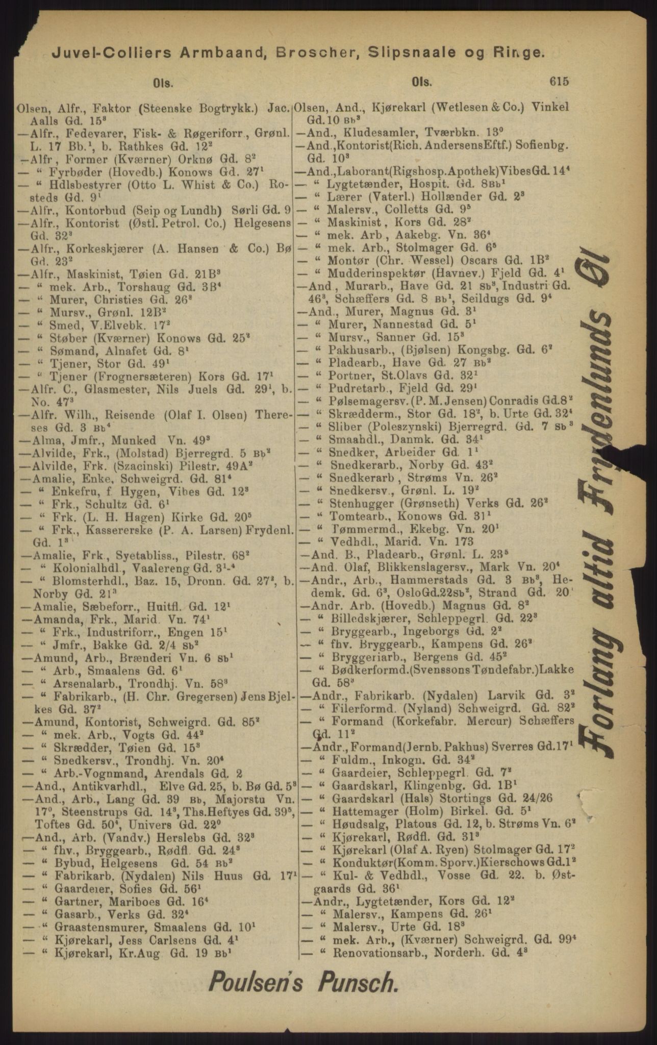 Kristiania/Oslo adressebok, PUBL/-, 1902, p. 615