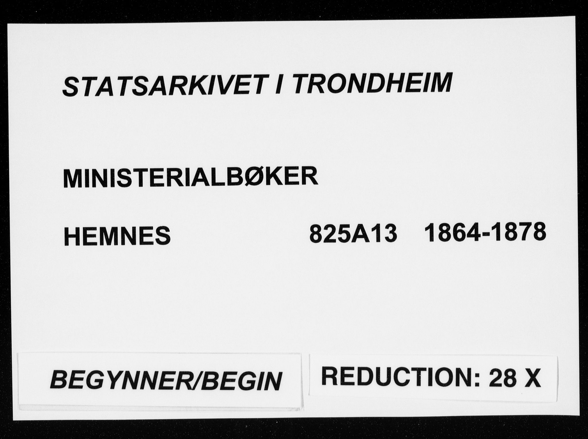 Ministerialprotokoller, klokkerbøker og fødselsregistre - Nordland, SAT/A-1459/825/L0359: Parish register (official) no. 825A13, 1864-1878