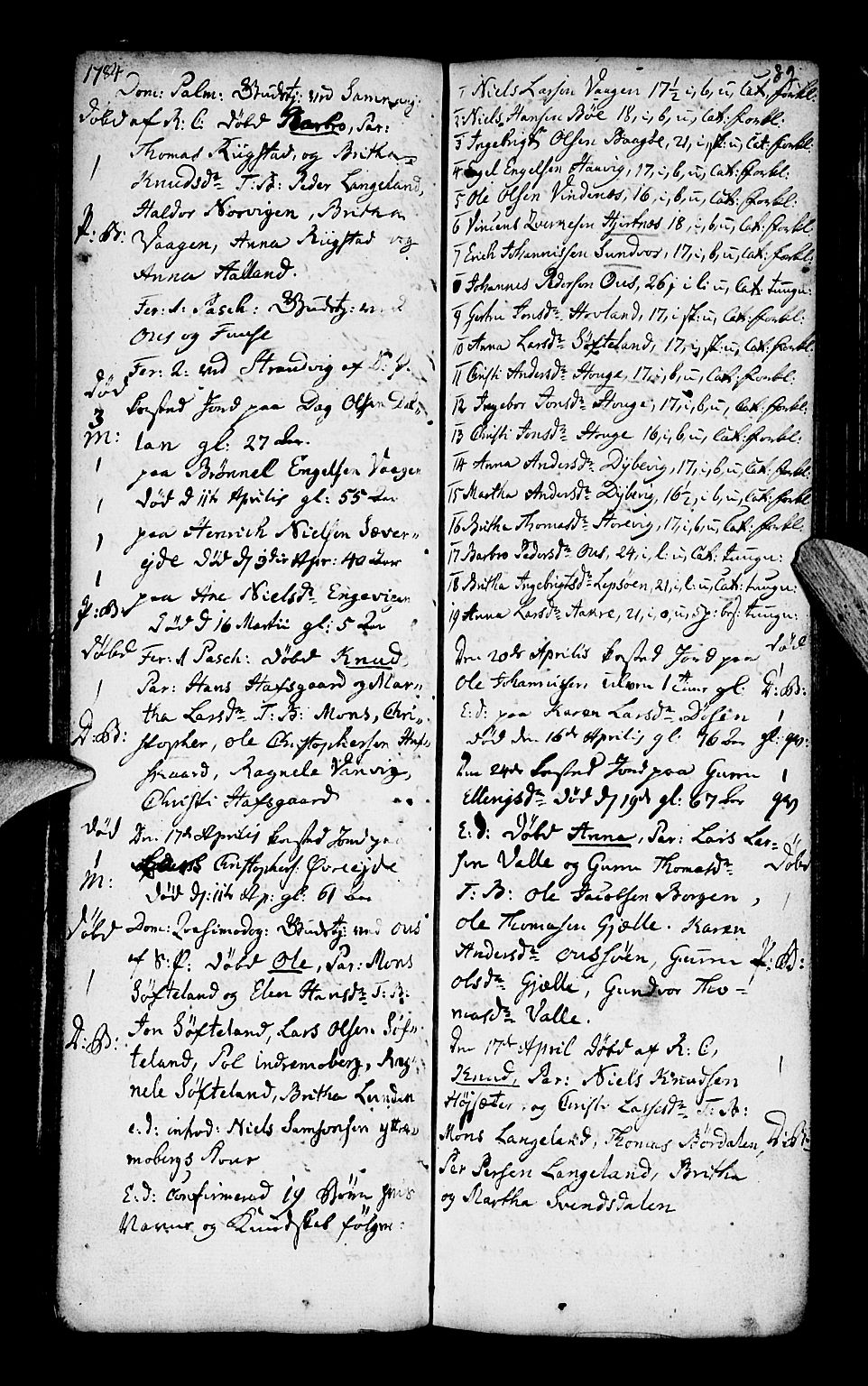 Os sokneprestembete, AV/SAB-A-99929: Parish register (official) no. A 10, 1779-1788, p. 82
