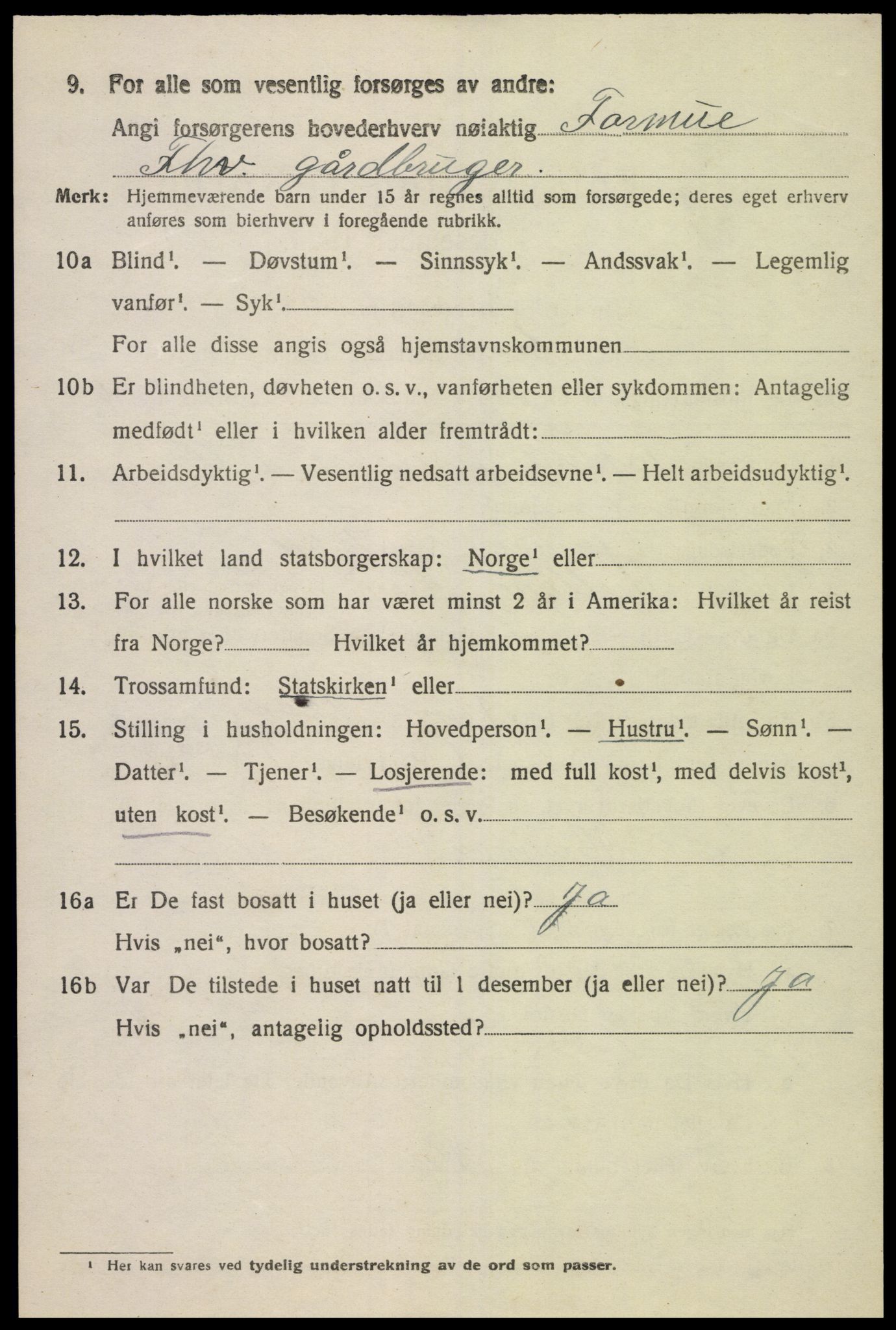 SAK, 1920 census for Finsland, 1920, p. 1997