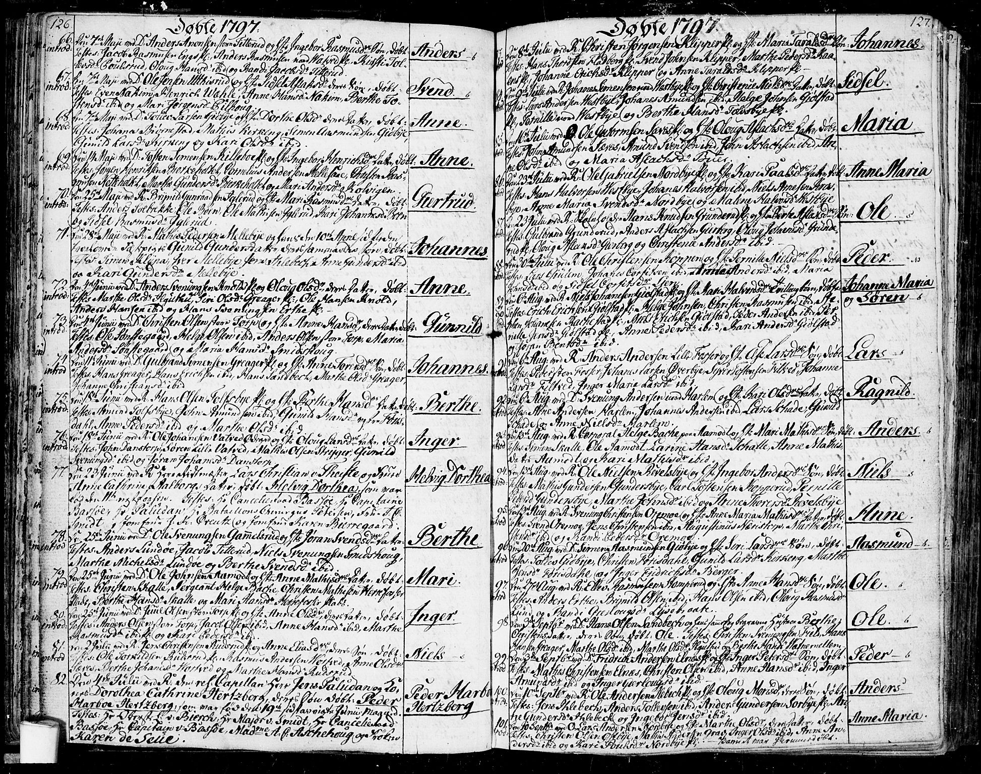 Rakkestad prestekontor Kirkebøker, AV/SAO-A-2008/F/Fa/L0005: Parish register (official) no. I 5, 1784-1814, p. 126-127
