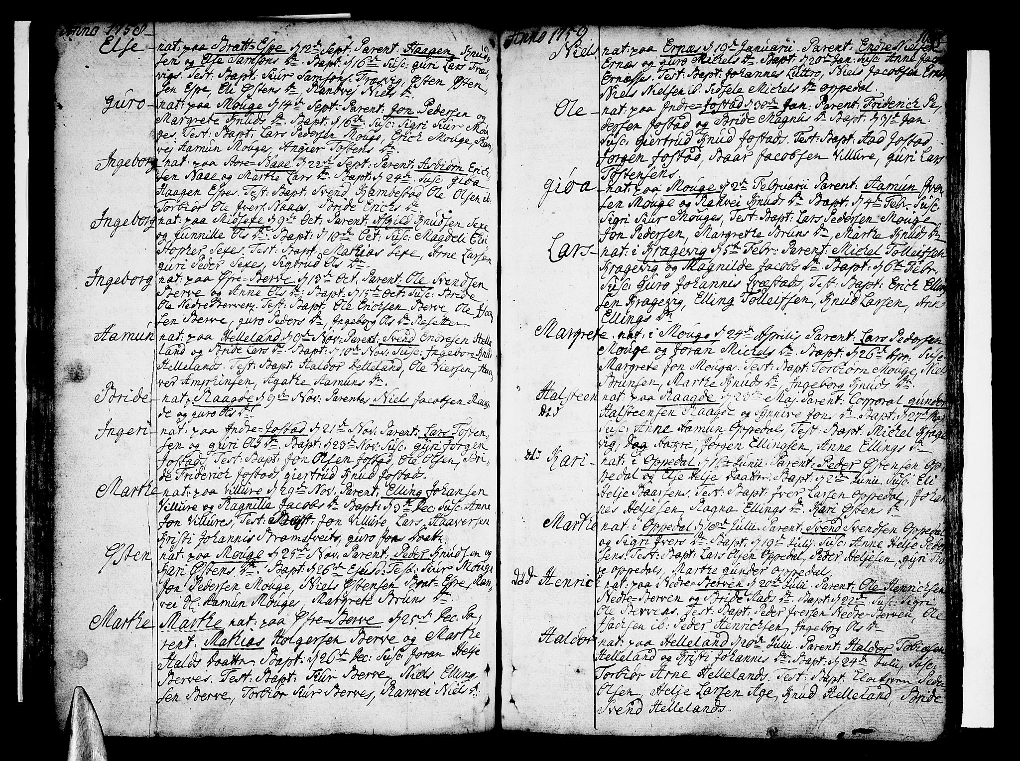 Ullensvang sokneprestembete, SAB/A-78701/H/Haa: Parish register (official) no. A 6 /1, 1758-1788, p. 104