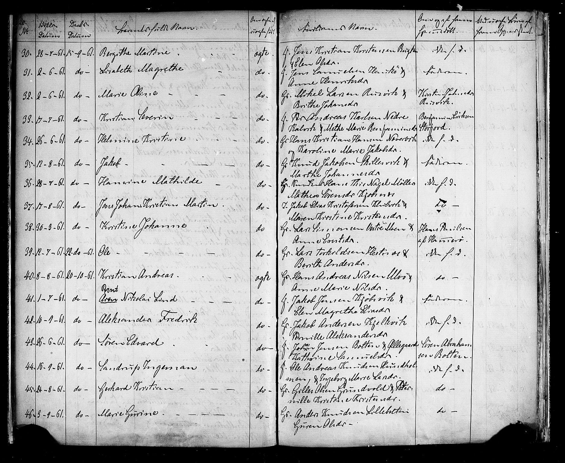 Ministerialprotokoller, klokkerbøker og fødselsregistre - Nordland, AV/SAT-A-1459/861/L0866: Parish register (official) no. 861A01, 1854-1864