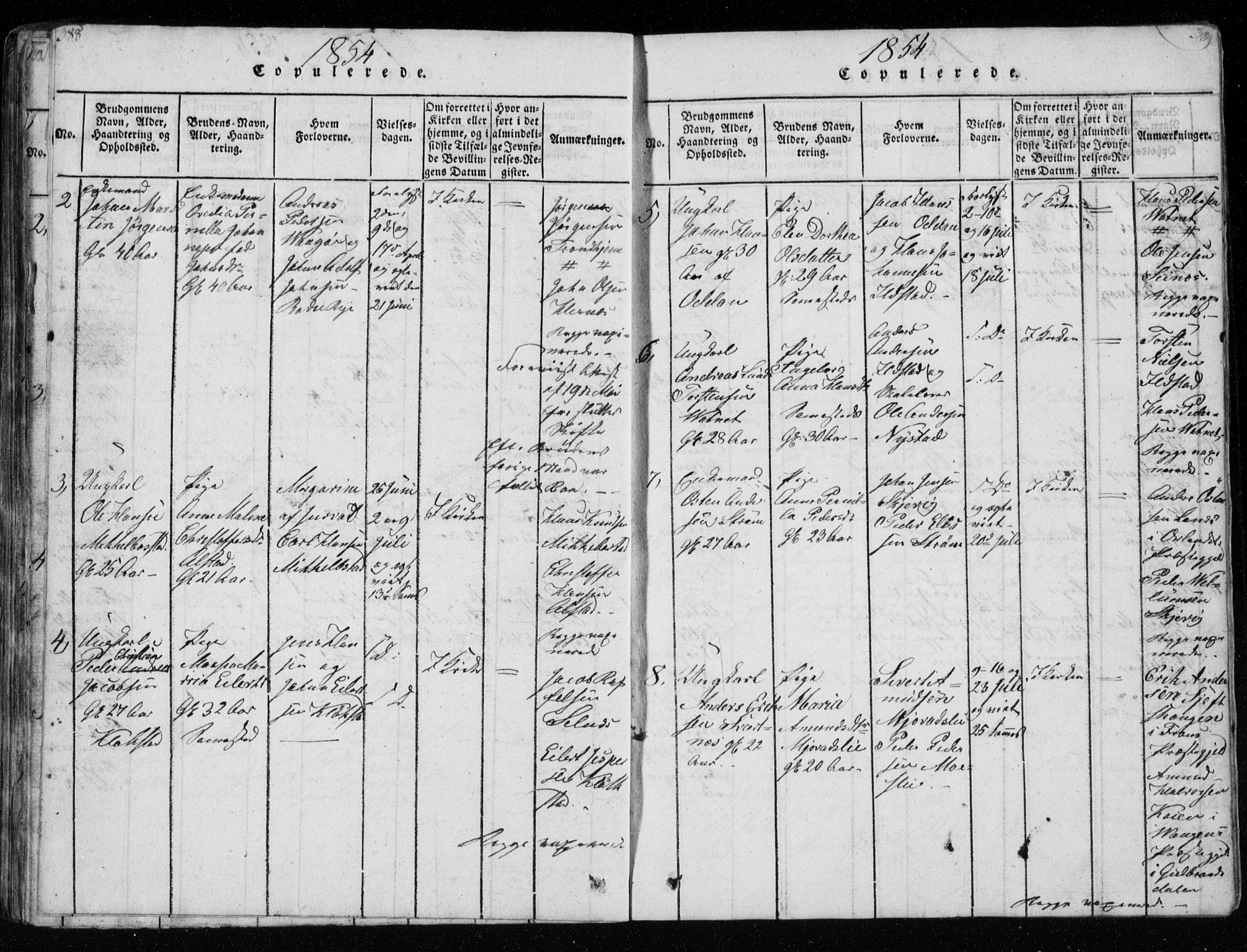 Ministerialprotokoller, klokkerbøker og fødselsregistre - Nordland, AV/SAT-A-1459/801/L0026: Parish register (copy) no. 801C01, 1820-1855, p. 388-389