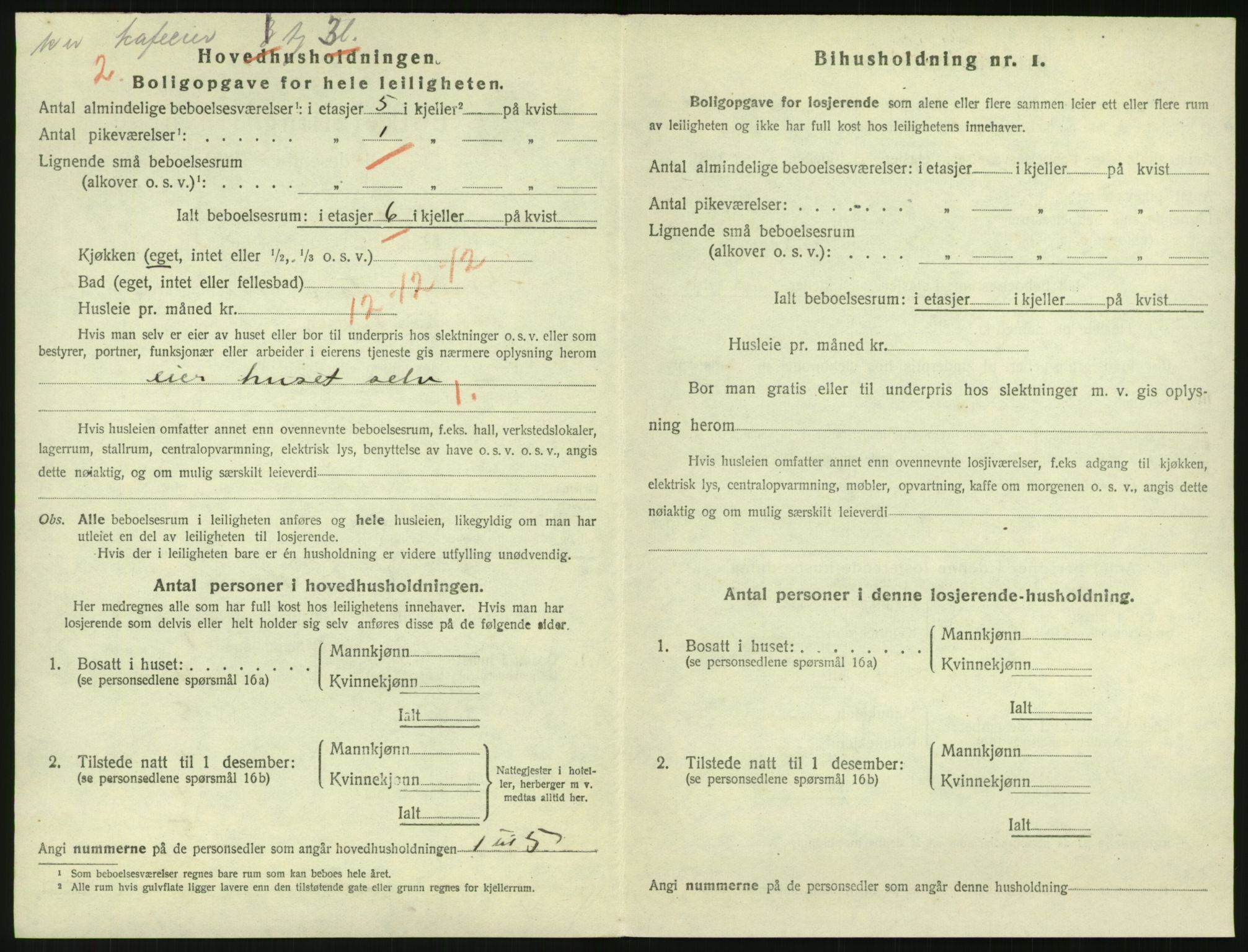 SAK, 1920 census for Grimstad, 1920, p. 1326