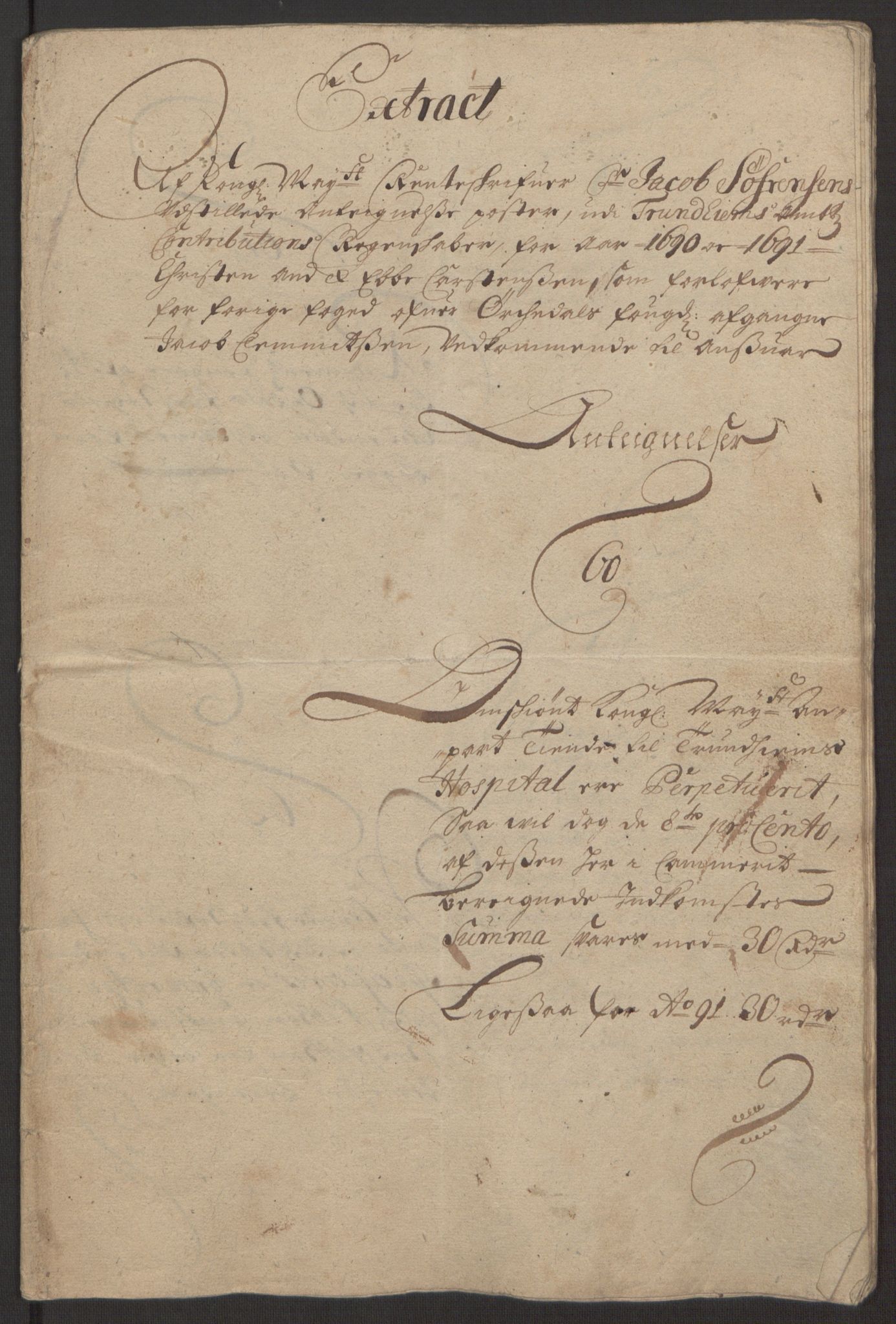 Rentekammeret inntil 1814, Reviderte regnskaper, Fogderegnskap, AV/RA-EA-4092/R58/L3937: Fogderegnskap Orkdal, 1691-1692, p. 408