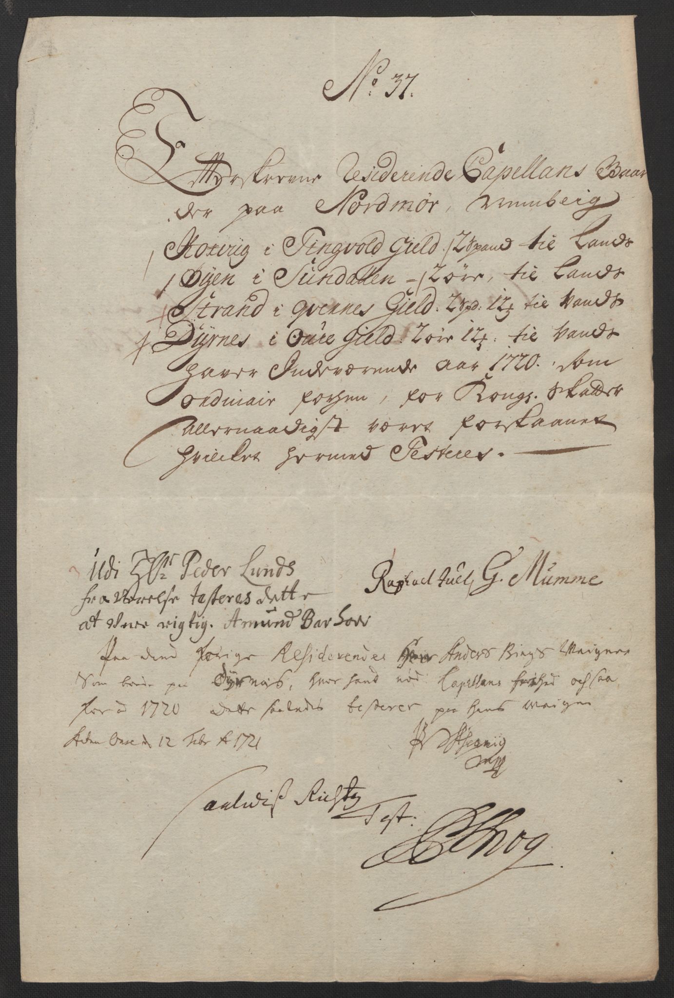 Rentekammeret inntil 1814, Reviderte regnskaper, Fogderegnskap, AV/RA-EA-4092/R56/L3753: Fogderegnskap Nordmøre, 1720, p. 447