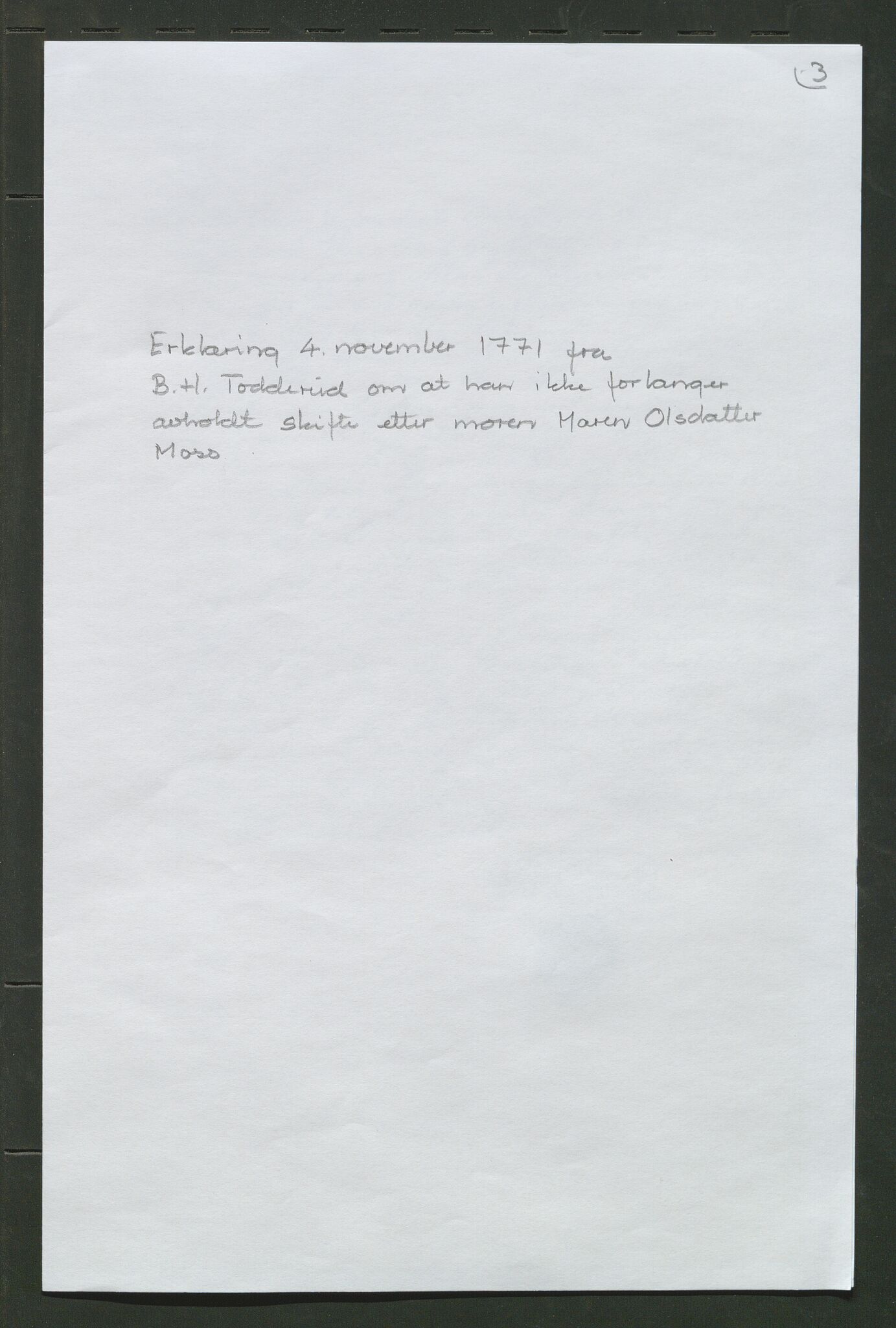 Åker i Vang, Hedmark, og familien Todderud, AV/SAH-ARK-010/H/Ha/L0001: Personlige dokumenter, 1724-1933, p. 111