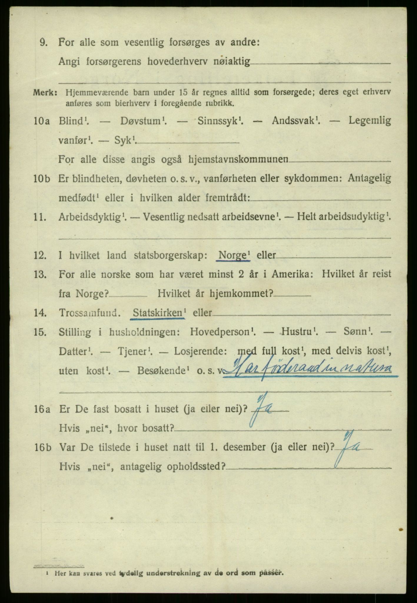 SAB, 1920 census for Naustdal, 1920, p. 2350