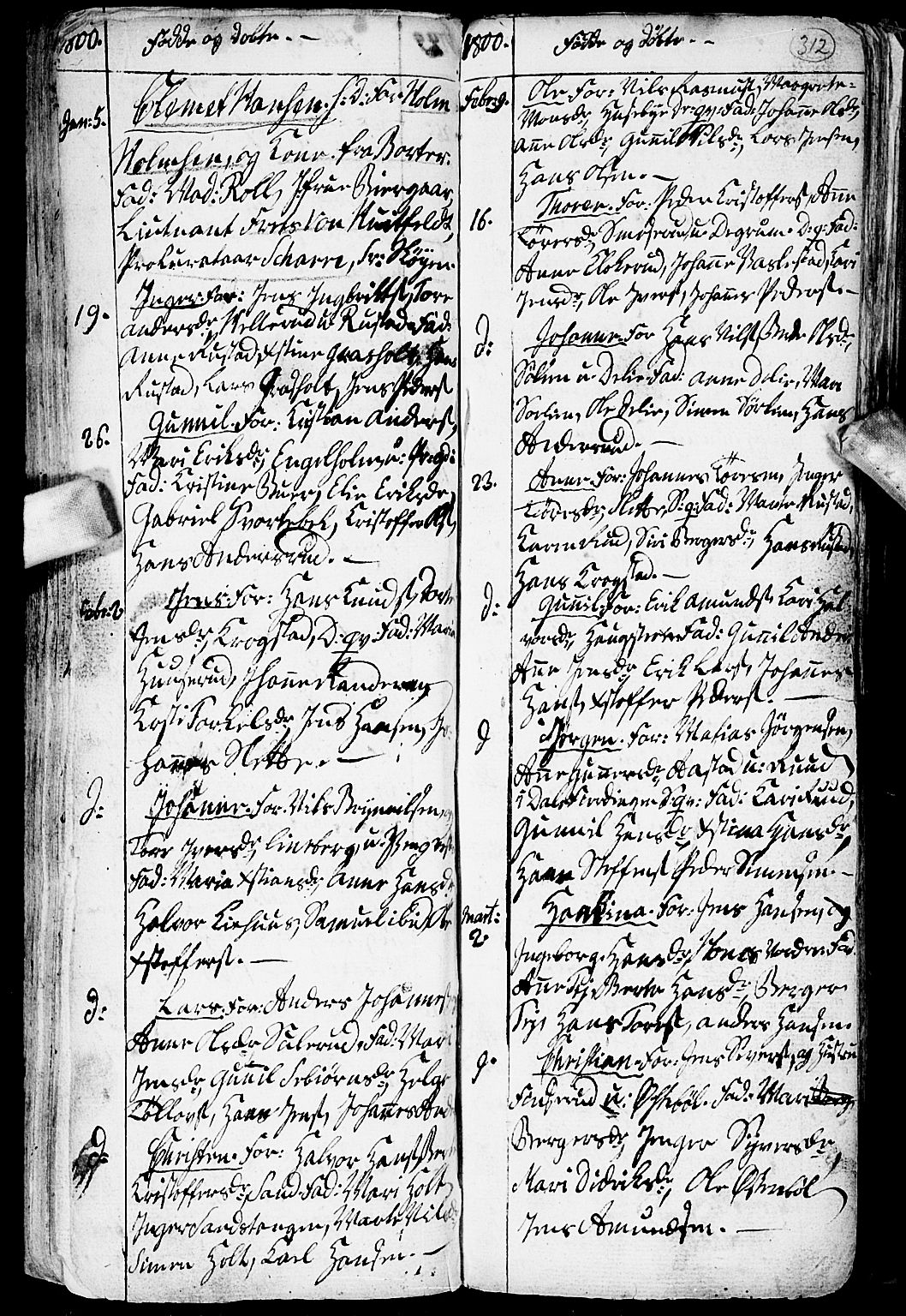 Enebakk prestekontor Kirkebøker, AV/SAO-A-10171c/F/Fa/L0002: Parish register (official) no. I 2, 1755-1806, p. 311-312