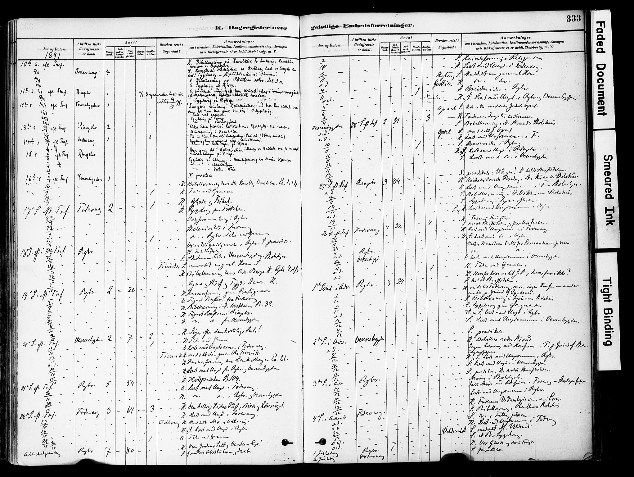 Ringebu prestekontor, AV/SAH-PREST-082/H/Ha/Haa/L0008: Parish register (official) no. 8, 1878-1898, p. 333