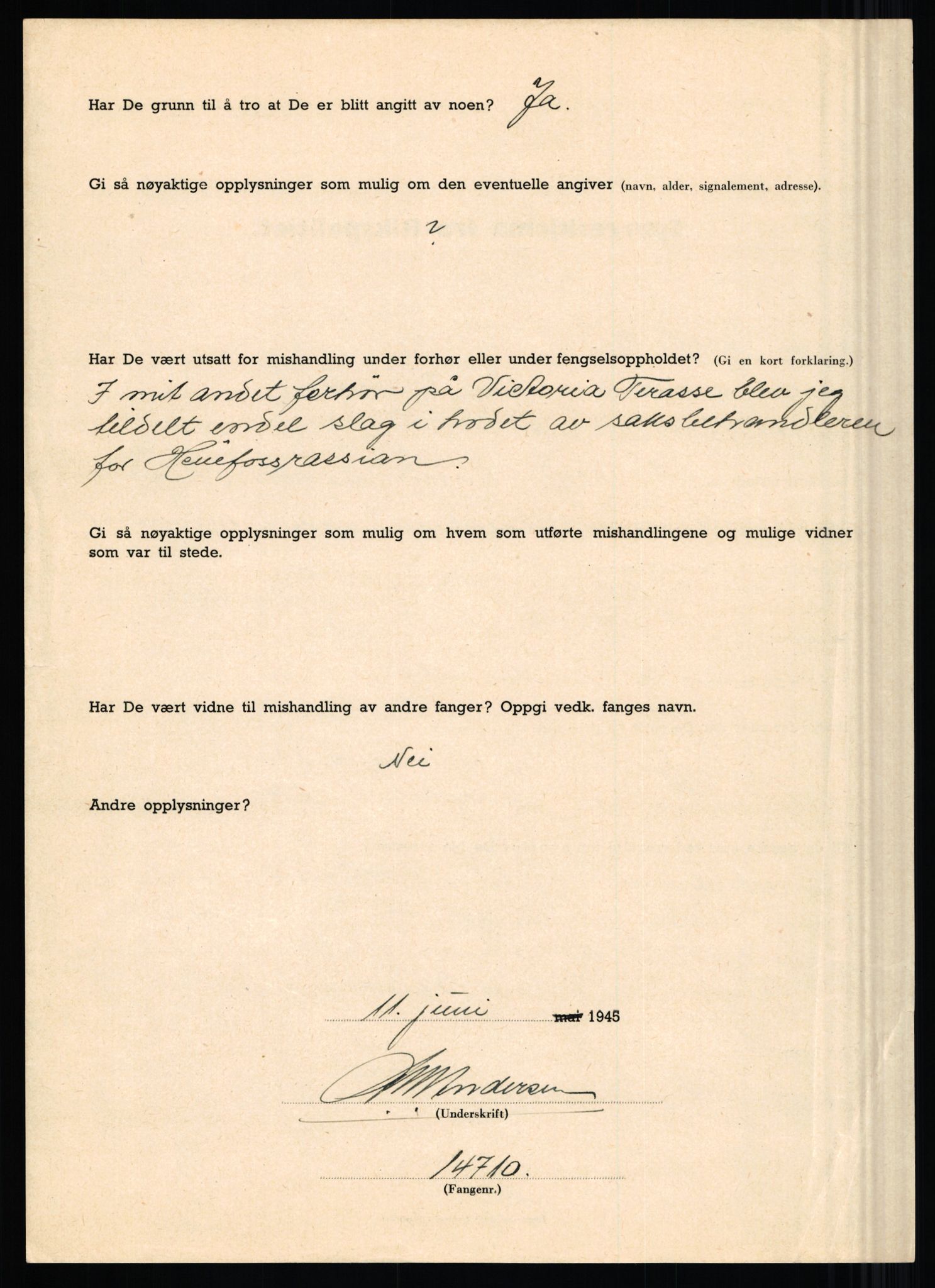 Rikspolitisjefen, AV/RA-S-1560/L/L0001: Abelseth, Rudolf - Berentsen, Odd, 1940-1945, p. 292