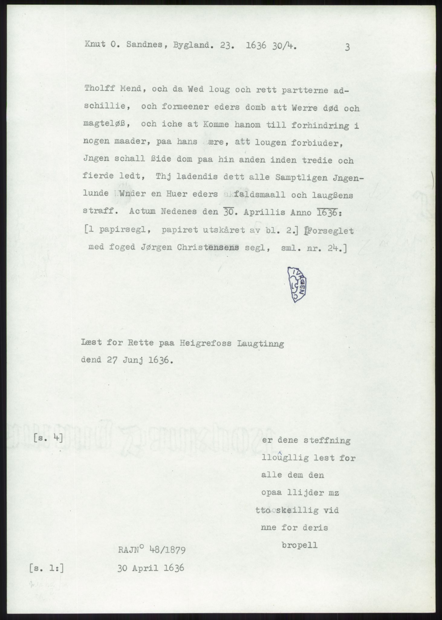 Samlinger til kildeutgivelse, Diplomavskriftsamlingen, RA/EA-4053/H/Ha, p. 1914