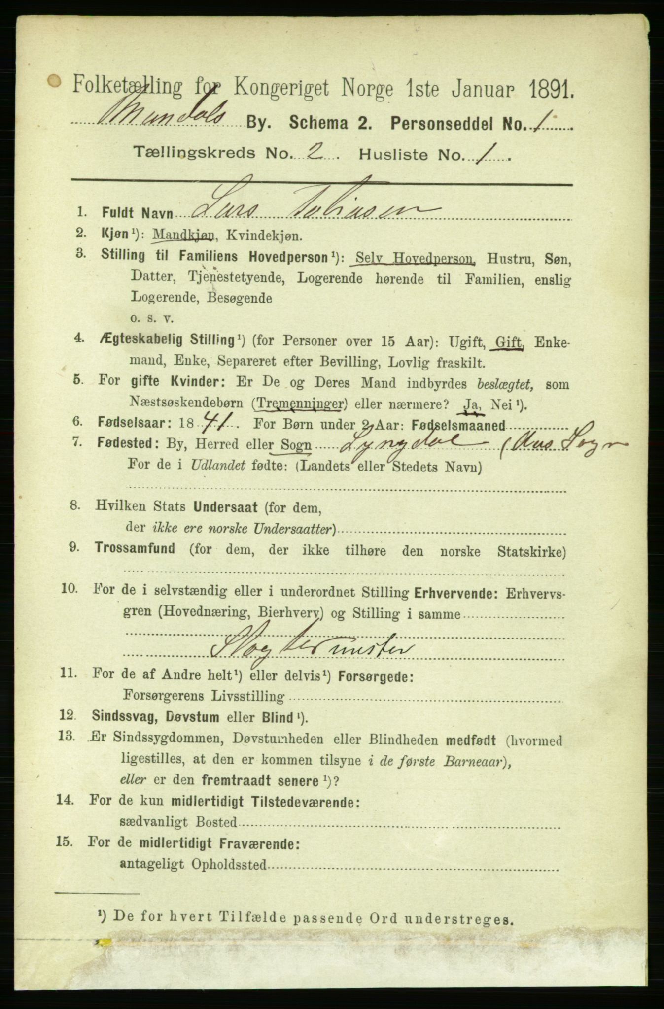 RA, 1891 census for 1002 Mandal, 1891, p. 1508