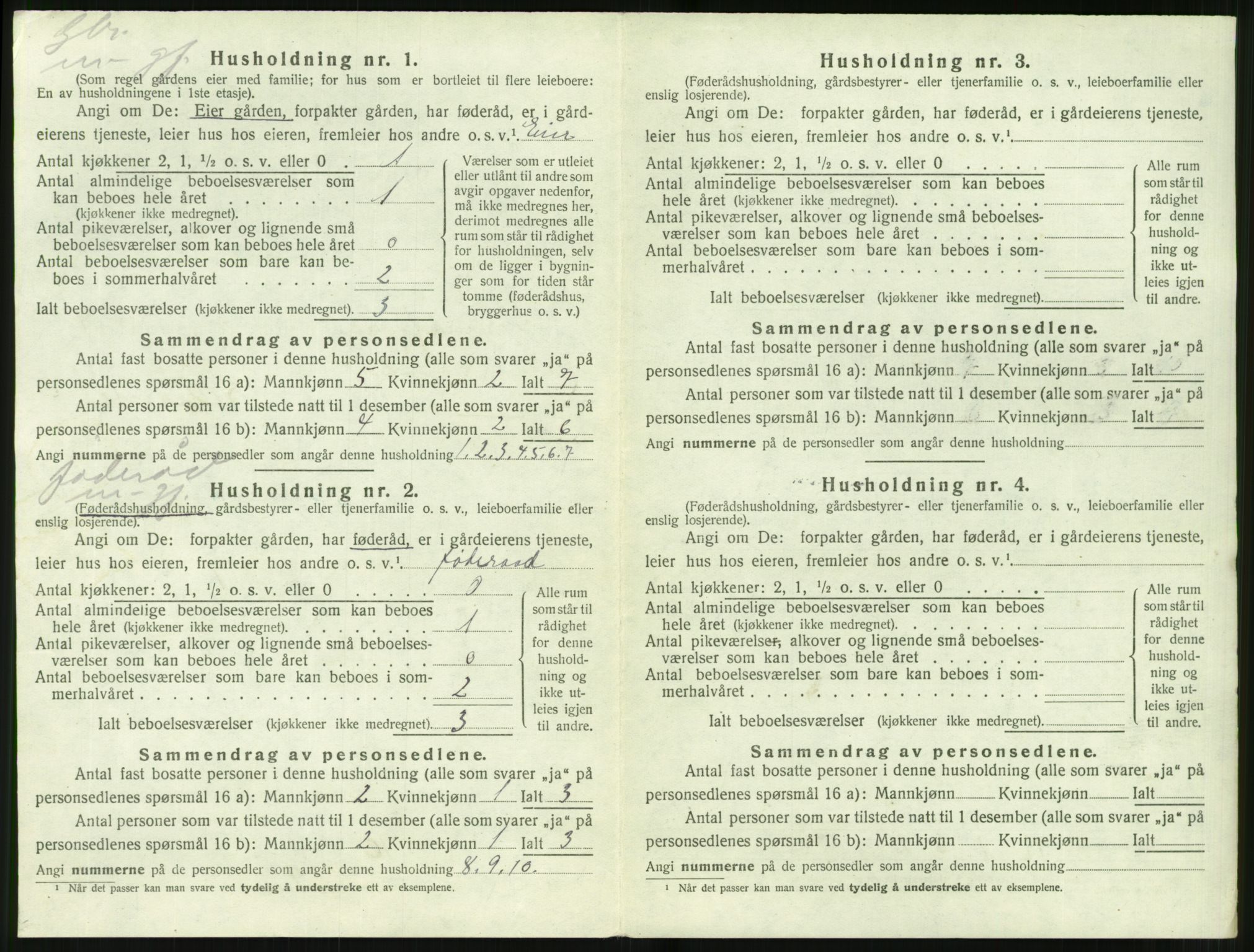 SAT, 1920 census for Hjørundfjord, 1920, p. 178