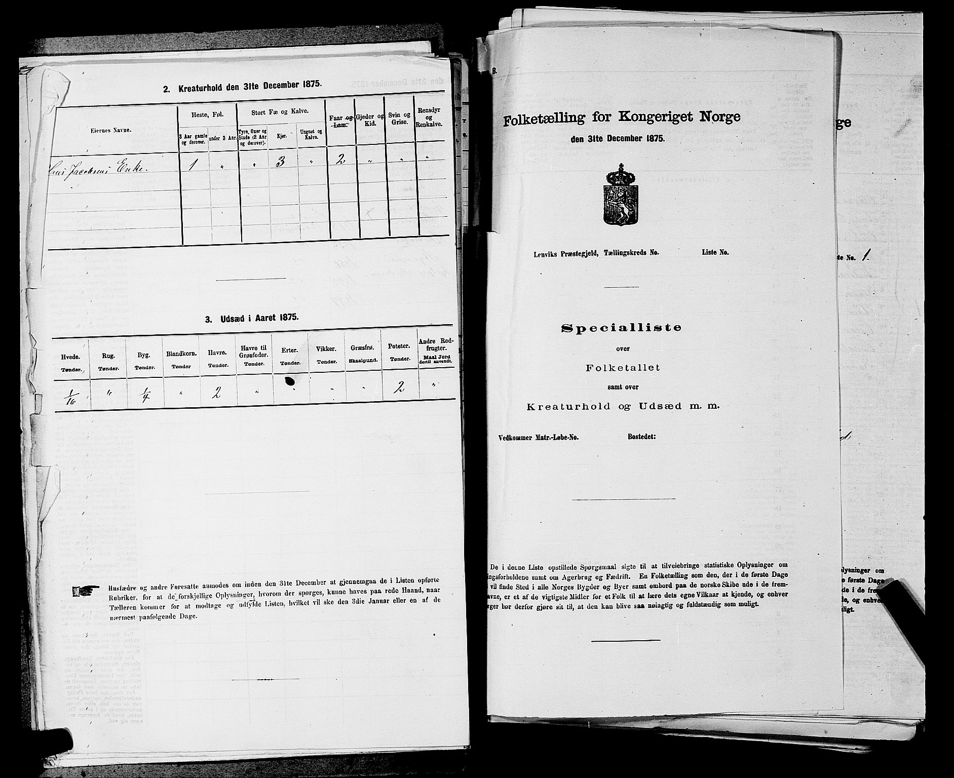 SAKO, 1875 census for 0724L Sandeherred/Sandeherred, 1875, p. 2312