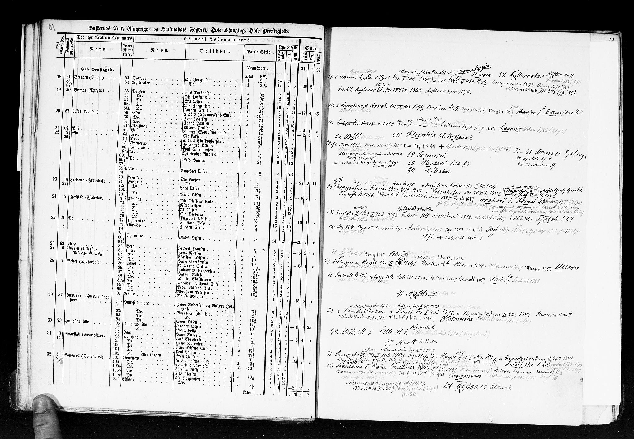 Rygh, AV/RA-PA-0034/F/Fb/L0005: Matrikkelen for 1838 - Buskerud amt (Buskerud fylke), 1838, p. 10b