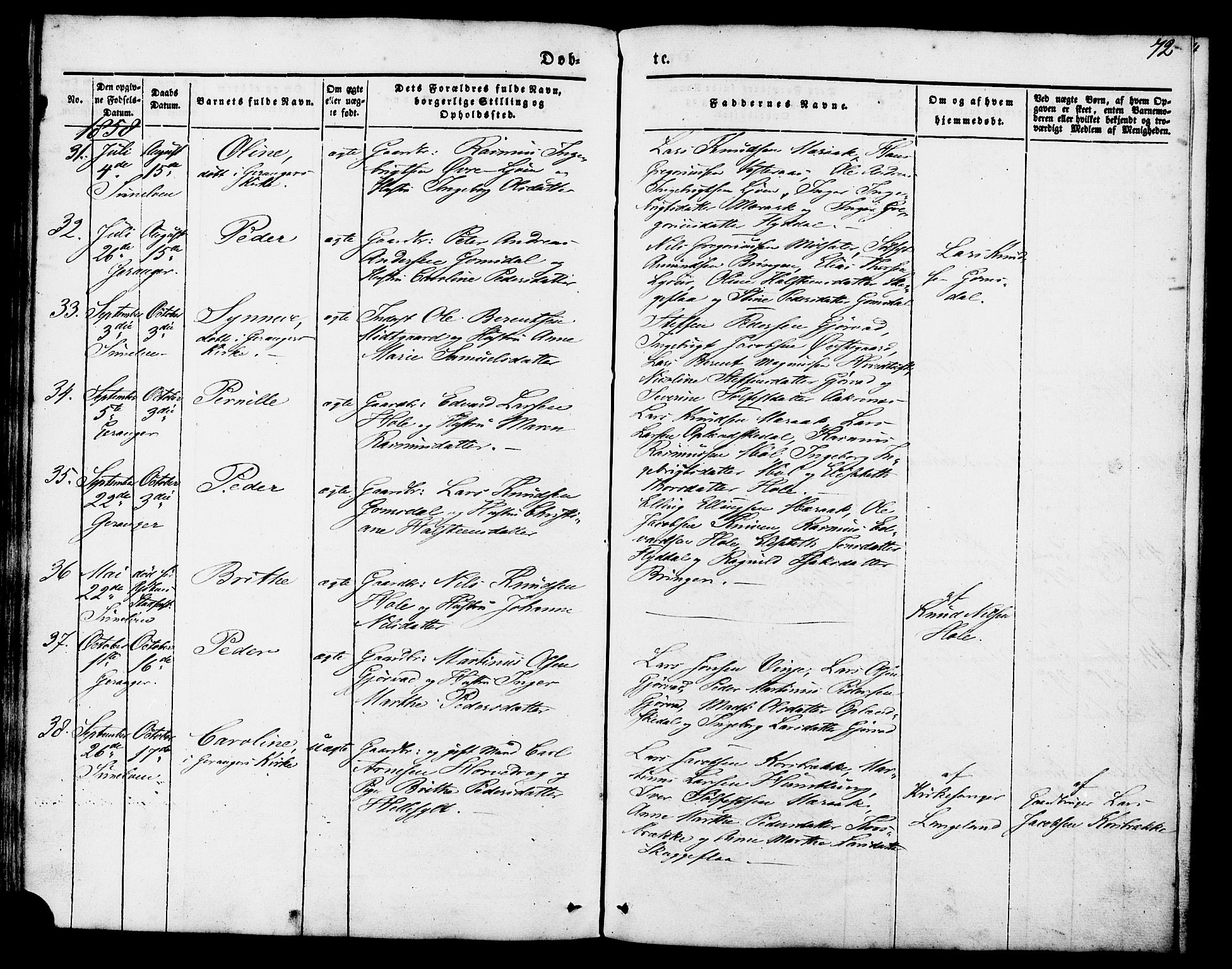 Ministerialprotokoller, klokkerbøker og fødselsregistre - Møre og Romsdal, AV/SAT-A-1454/517/L0222: Parish register (official) no. 517A02, 1846-1862, p. 72