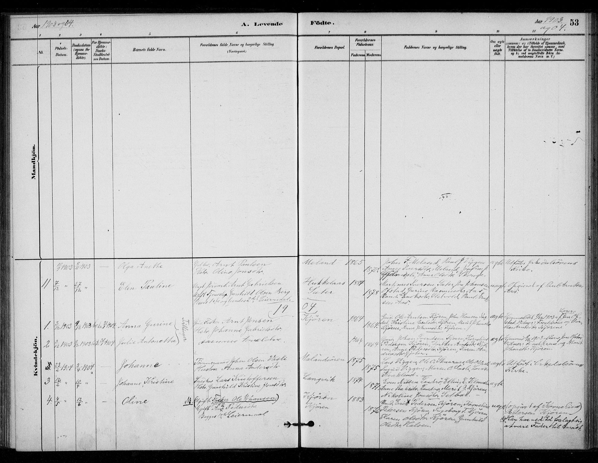 Ministerialprotokoller, klokkerbøker og fødselsregistre - Sør-Trøndelag, AV/SAT-A-1456/670/L0836: Parish register (official) no. 670A01, 1879-1904, p. 53