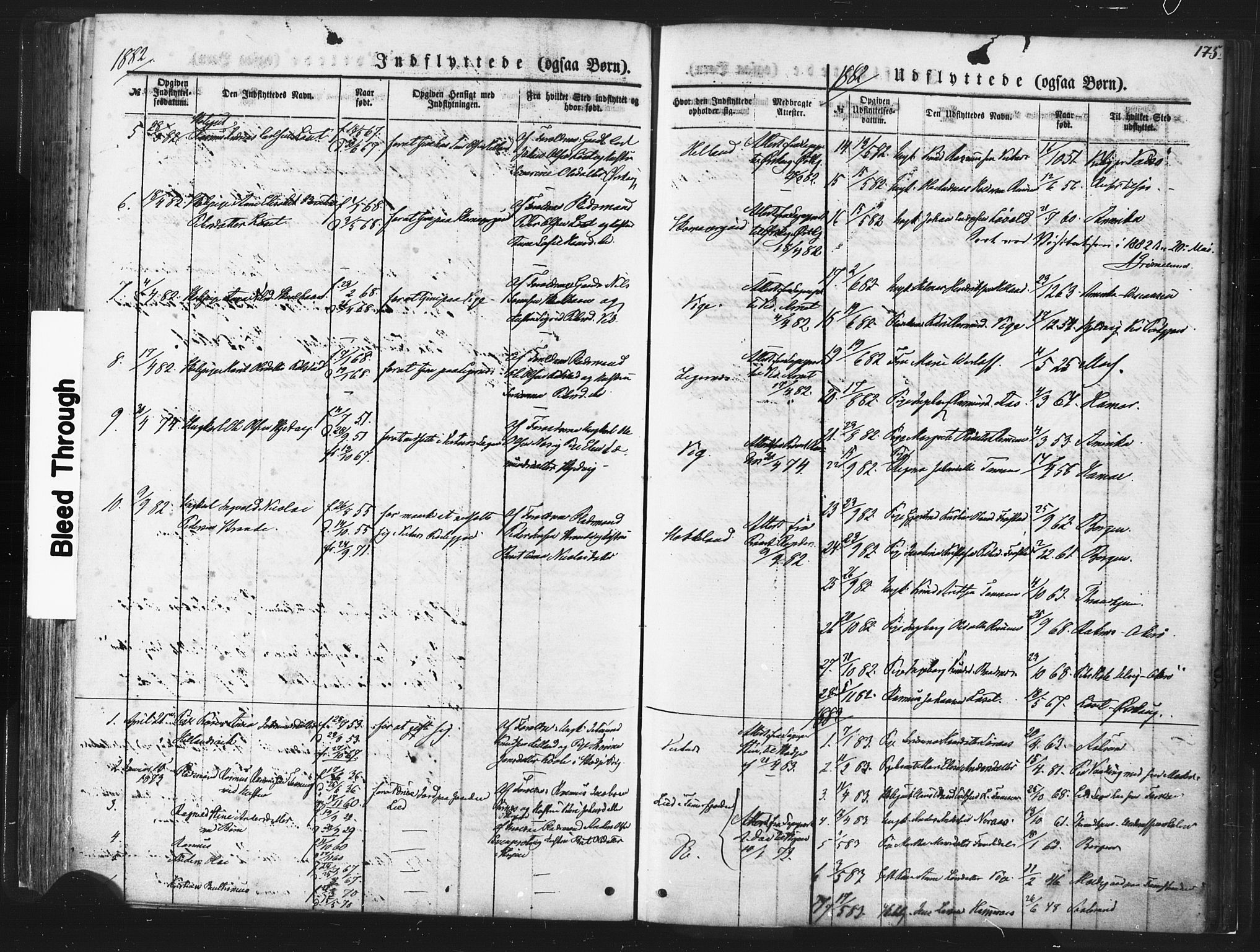 Ministerialprotokoller, klokkerbøker og fødselsregistre - Møre og Romsdal, AV/SAT-A-1454/539/L0530: Parish register (official) no. 539A03, 1872-1886, p. 175