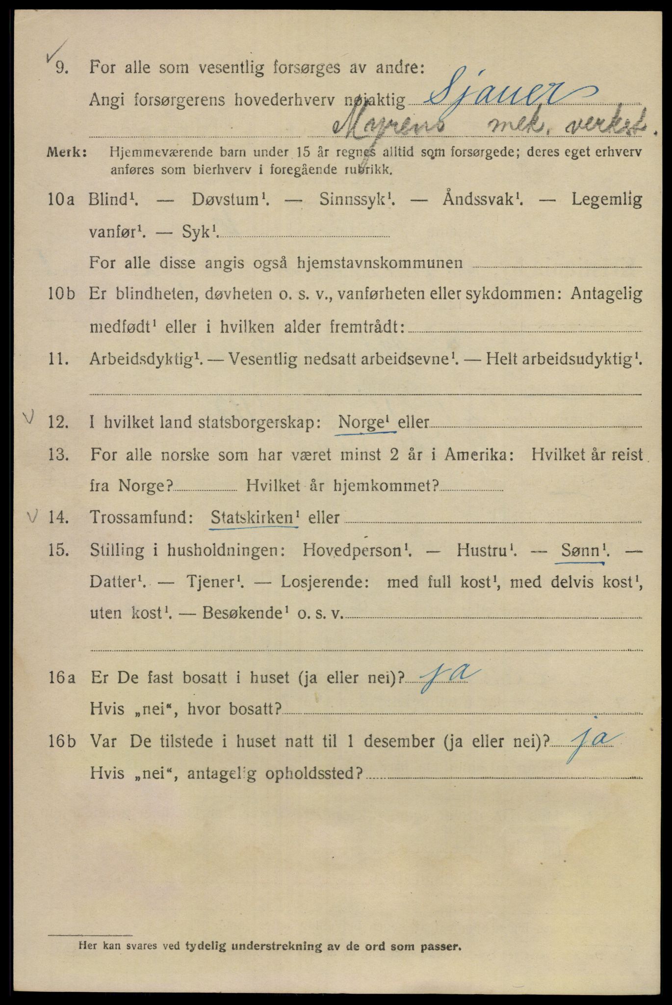 SAO, 1920 census for Kristiania, 1920, p. 174350