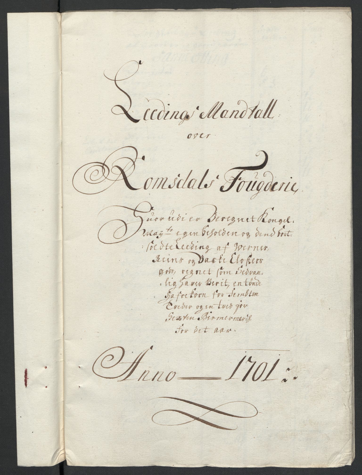 Rentekammeret inntil 1814, Reviderte regnskaper, Fogderegnskap, AV/RA-EA-4092/R55/L3655: Fogderegnskap Romsdal, 1701-1702, p. 94