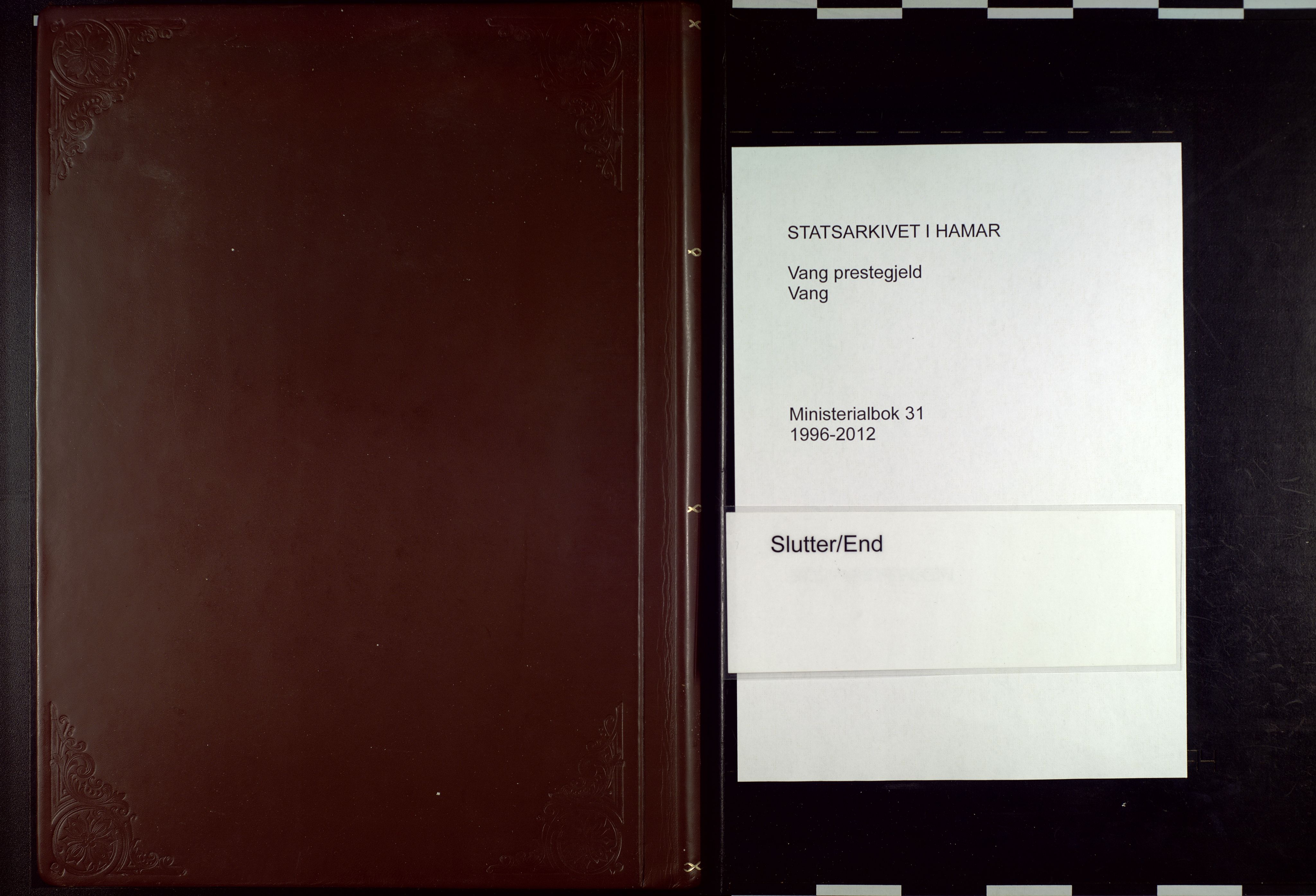 Vang prestekontor, Hedmark, AV/SAH-PREST-008/H/Ha/Haa/L0031: Parish register (official) no. 31, 1996-2012