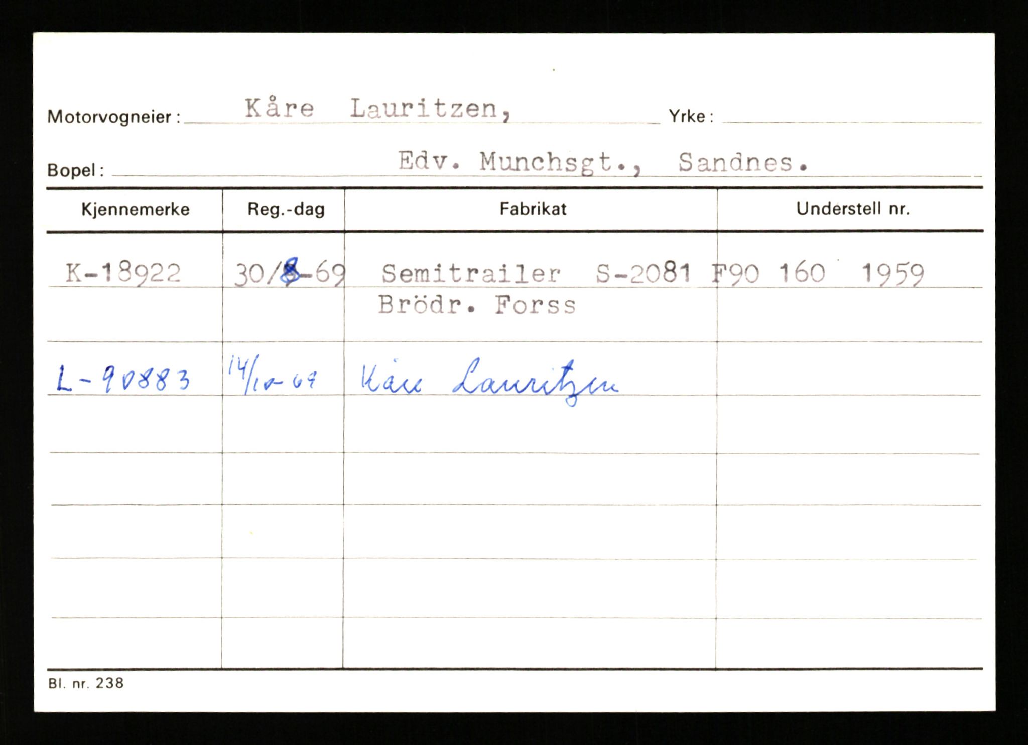 Stavanger trafikkstasjon, AV/SAST-A-101942/0/G/L0004: Registreringsnummer: 15497 - 22957, 1930-1971, p. 1449