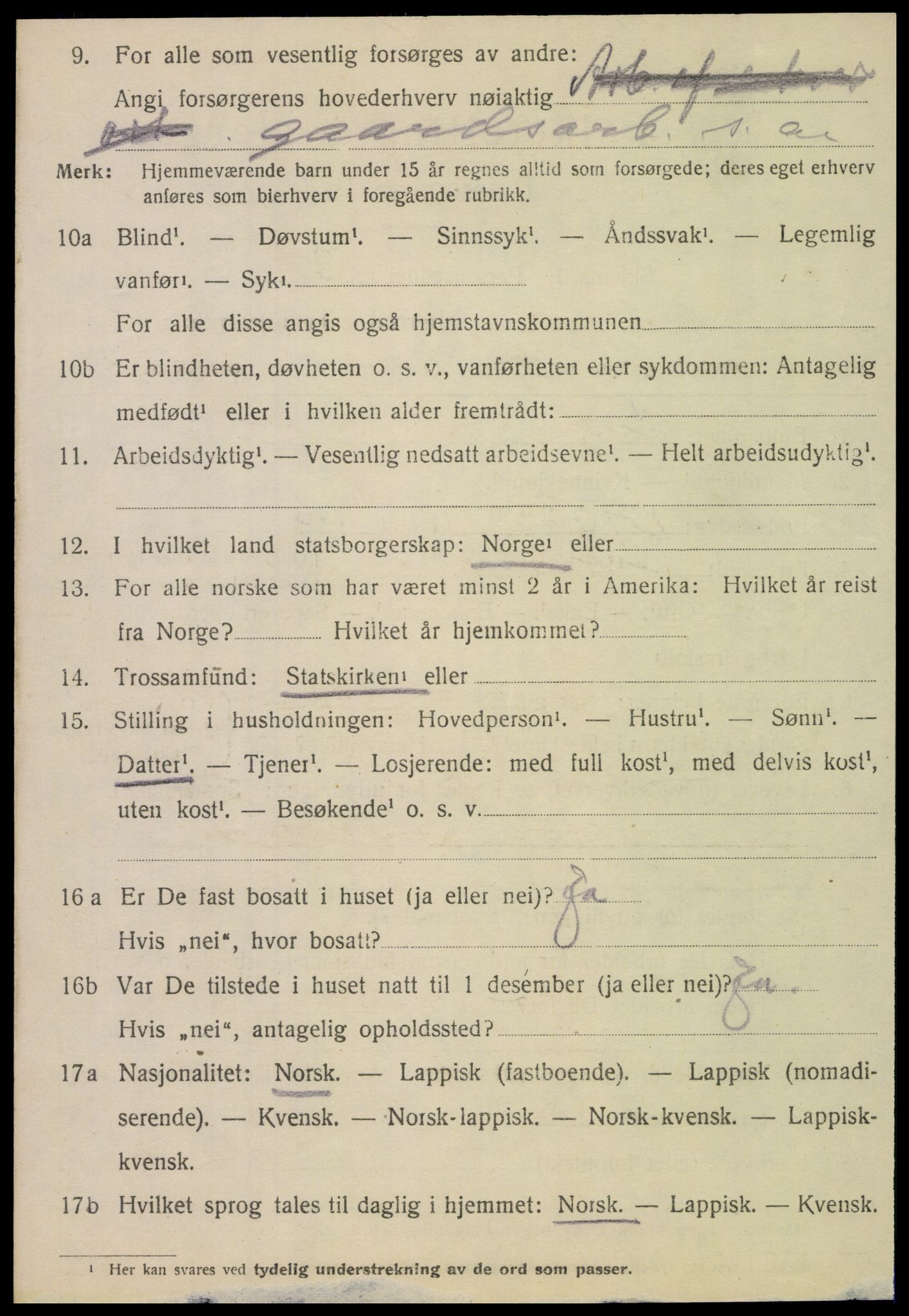 SAT, 1920 census for Alstahaug, 1920, p. 1900