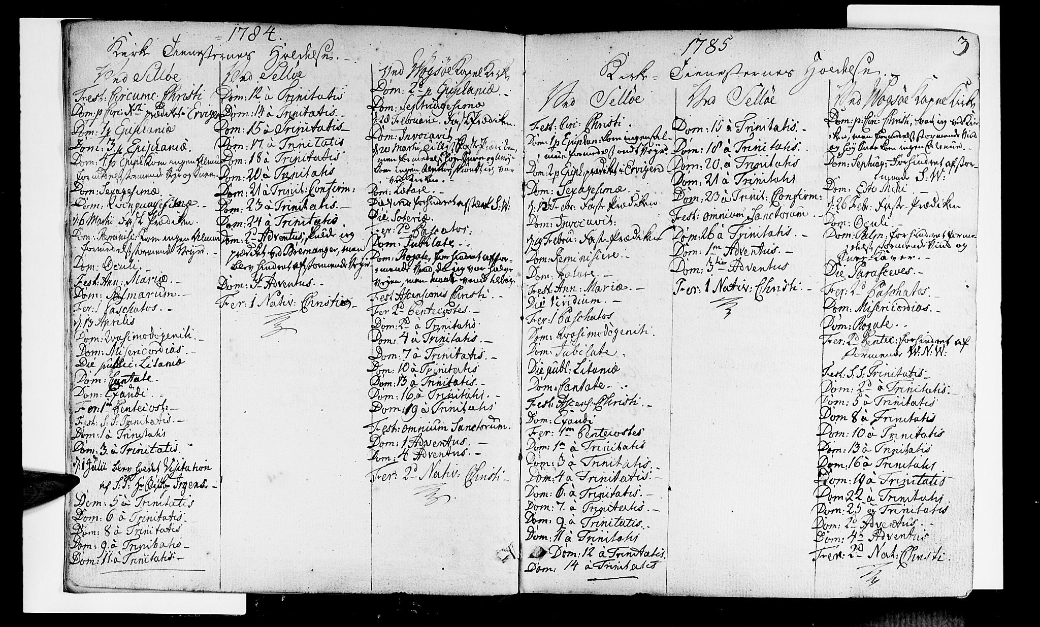 Selje sokneprestembete, AV/SAB-A-99938/H/Ha/Haa/Haaa: Parish register (official) no. A 6, 1782-1806, p. 3