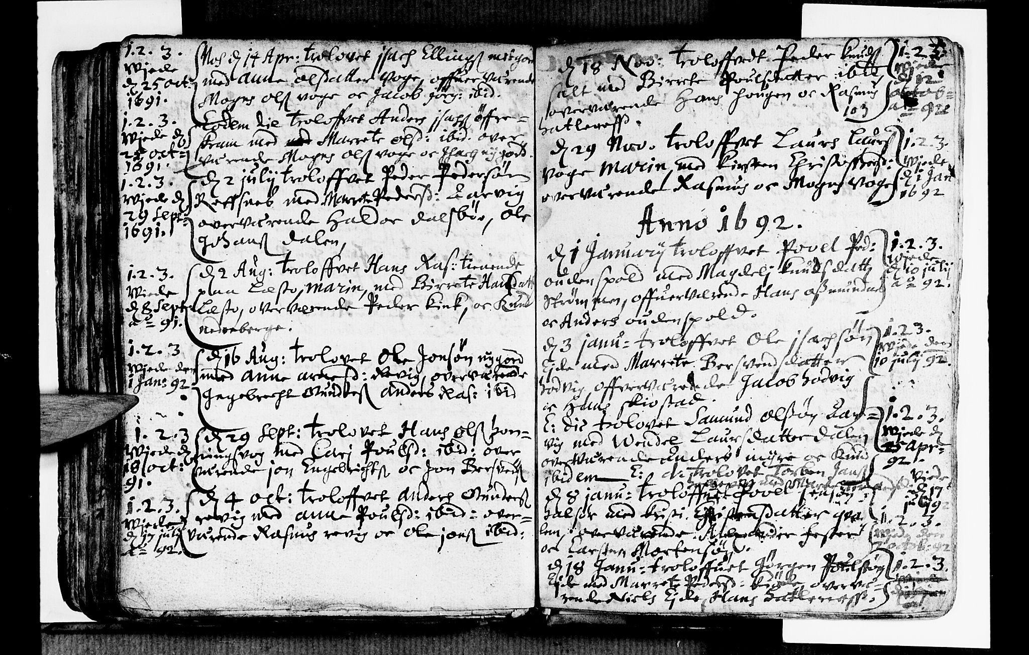 Selje sokneprestembete, SAB/A-99938/H/Ha/Haa/Haaa: Parish register (official) no. A 1, 1668-1696, p. 103