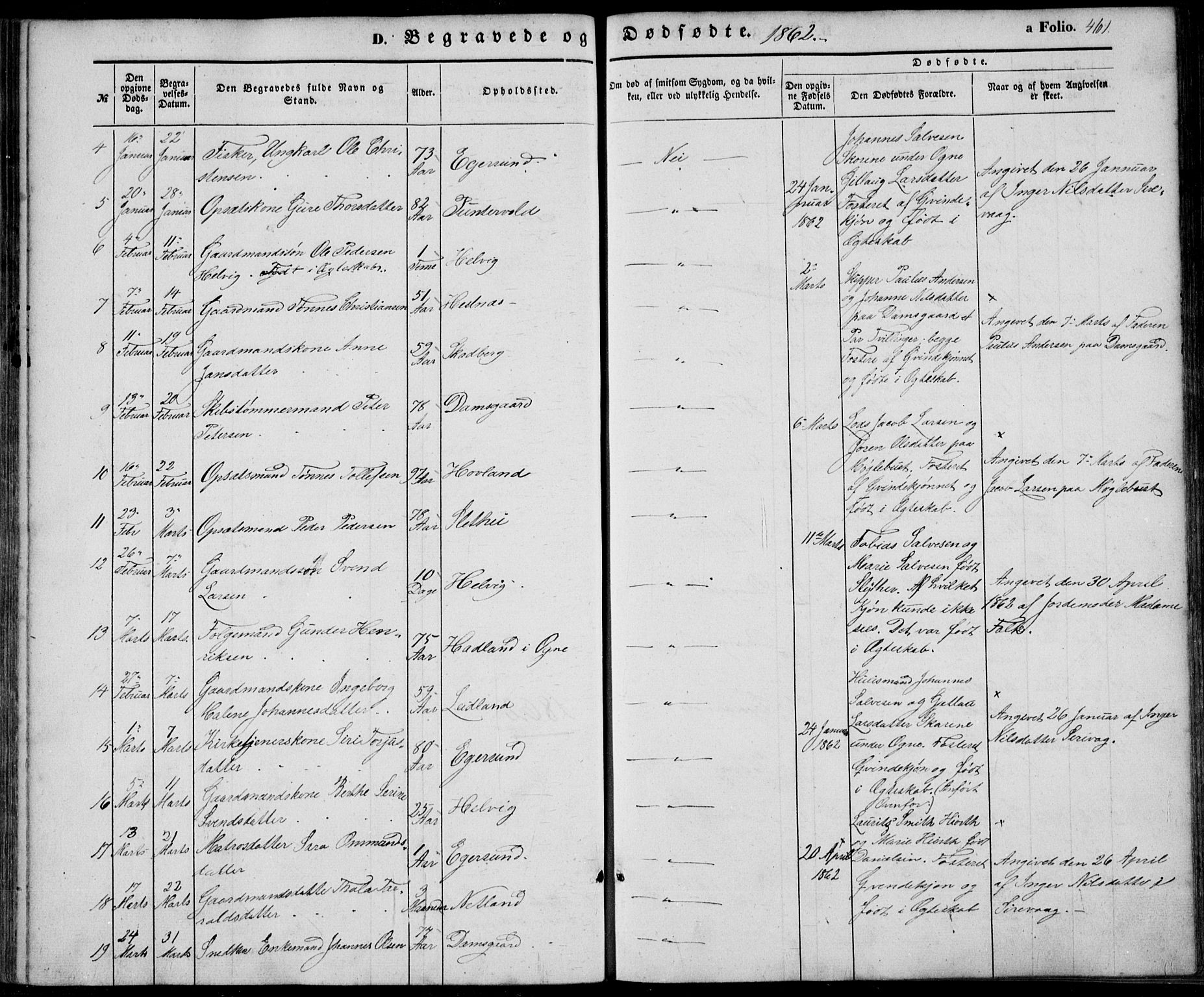 Eigersund sokneprestkontor, AV/SAST-A-101807/S08/L0013: Parish register (official) no. A 12.2, 1850-1865, p. 461