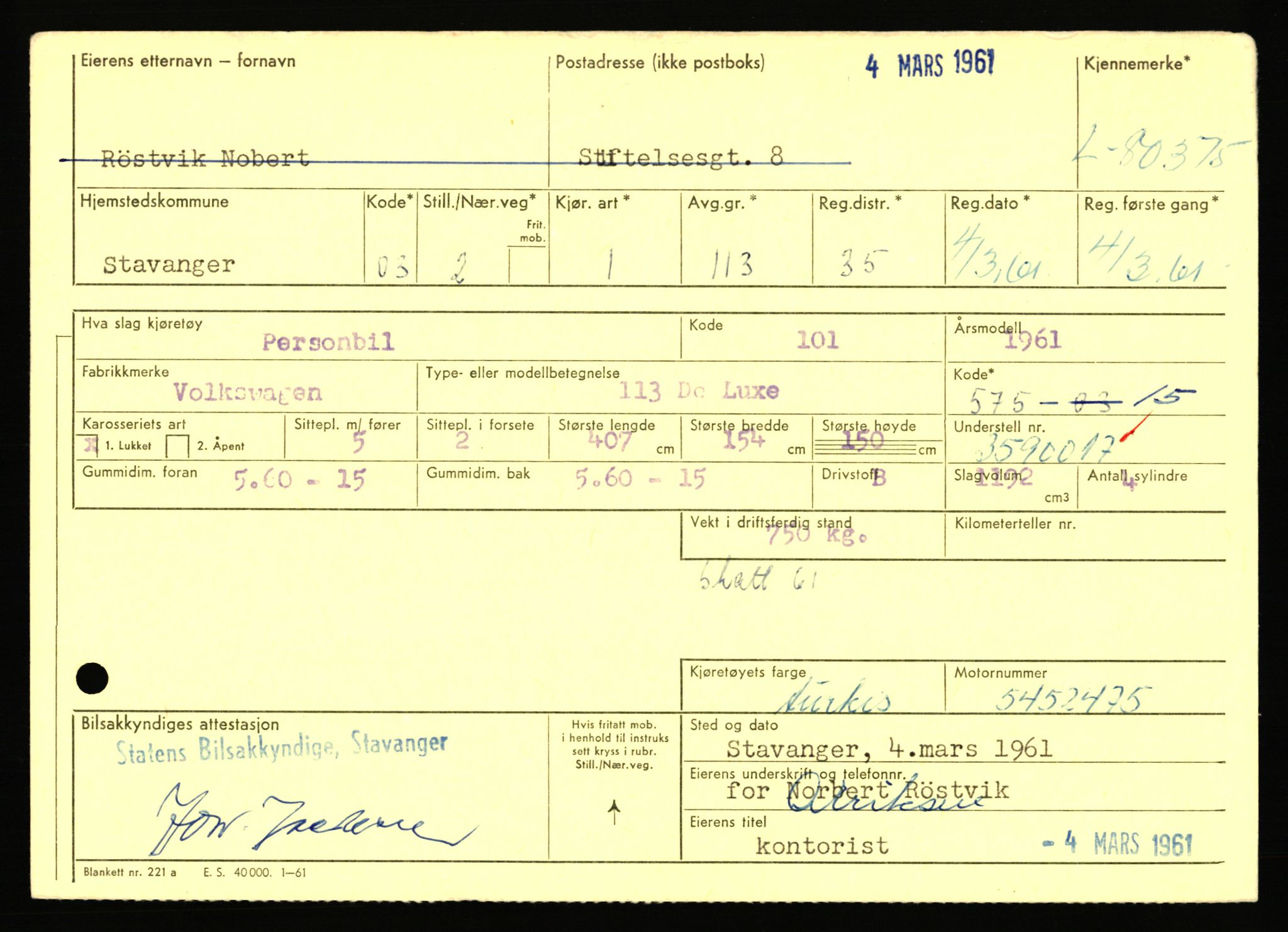 Stavanger trafikkstasjon, AV/SAST-A-101942/0/F/L0070: L-78800 - L-80499, 1930-1971, p. 2436