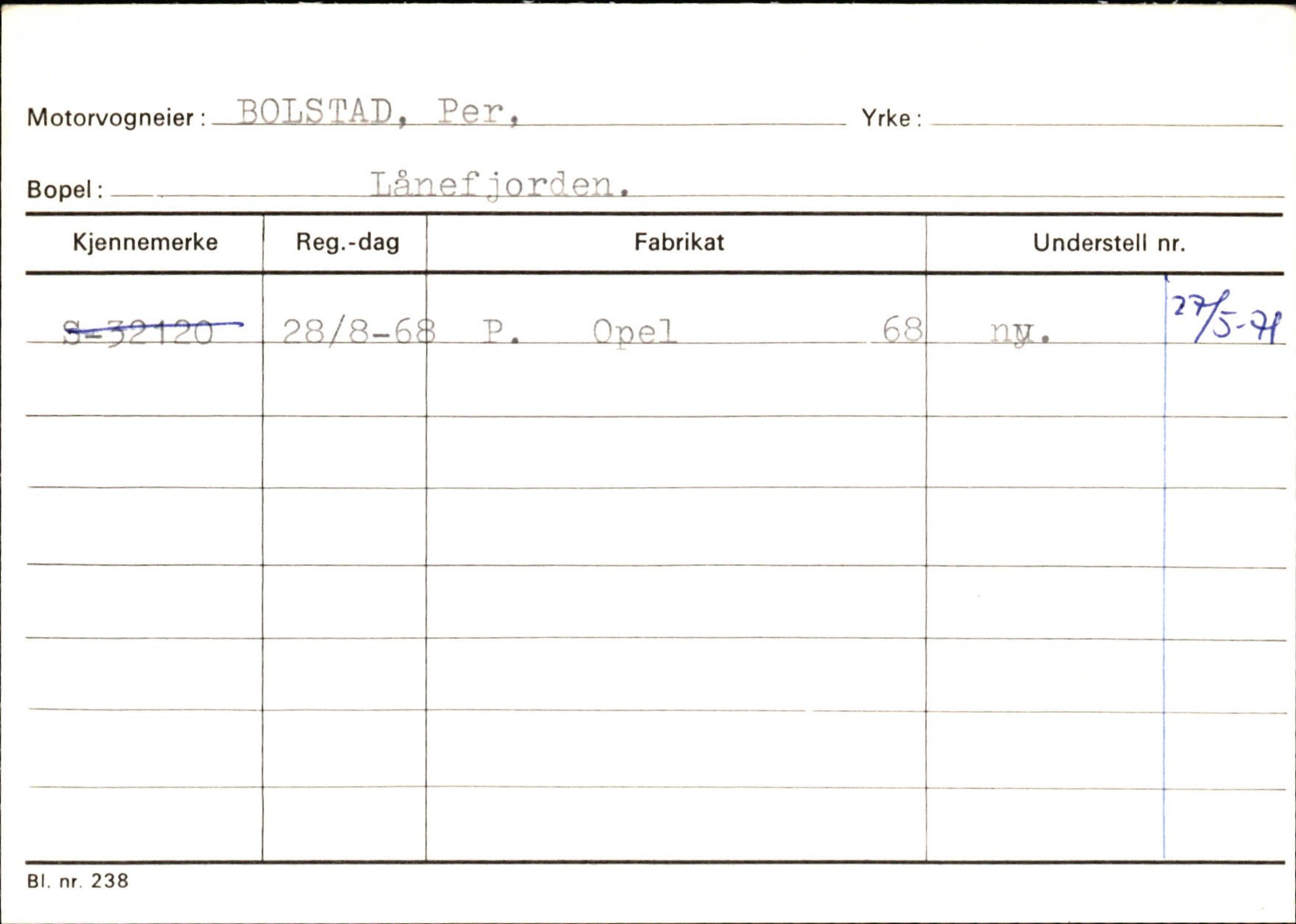 Statens vegvesen, Sogn og Fjordane vegkontor, AV/SAB-A-5301/4/F/L0132: Eigarregister Askvoll A-Å. Balestrand A-Å, 1945-1975, p. 1582