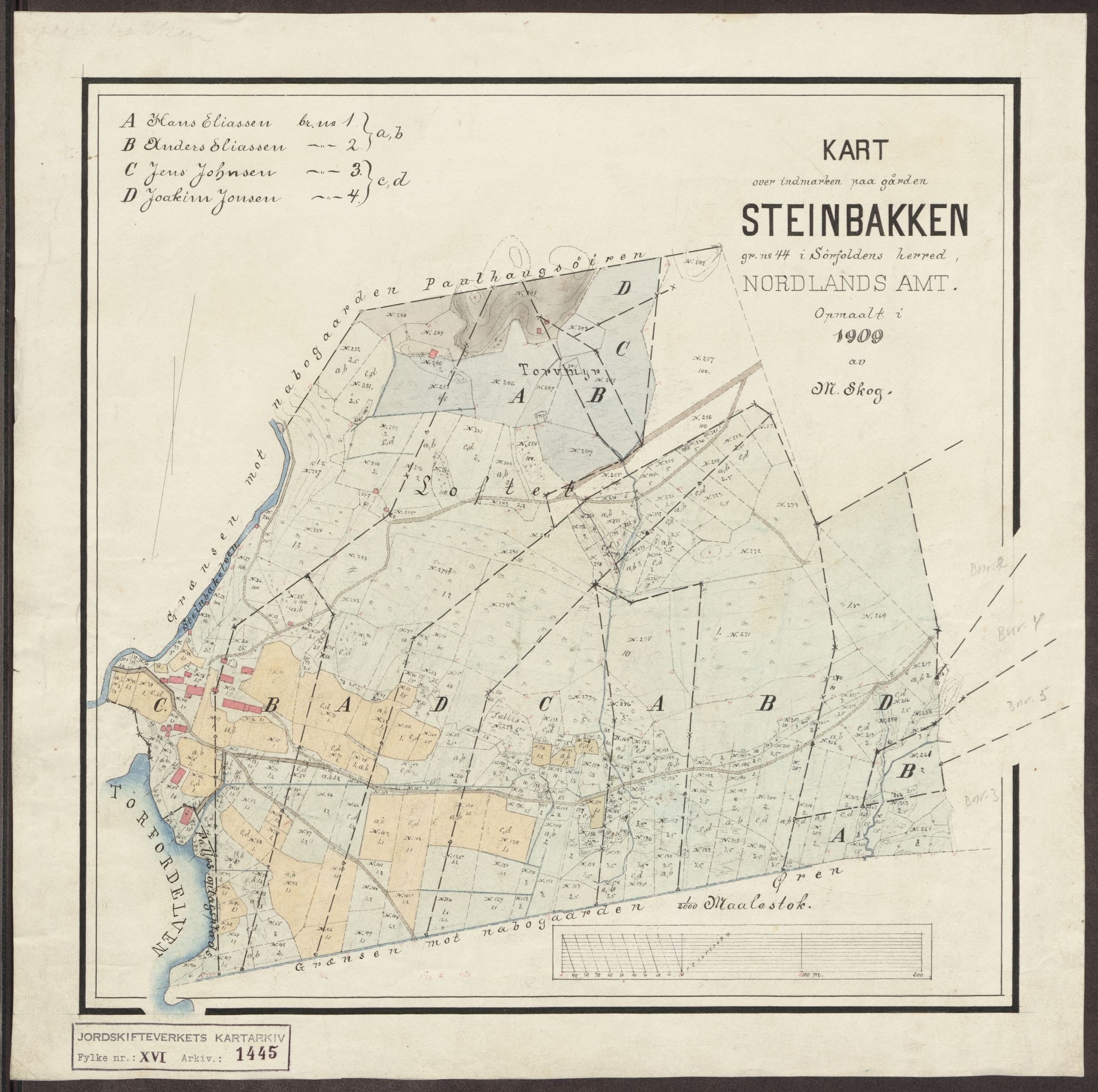 Jordskifteverkets kartarkiv, AV/RA-S-3929/T, 1859-1988, p. 1640
