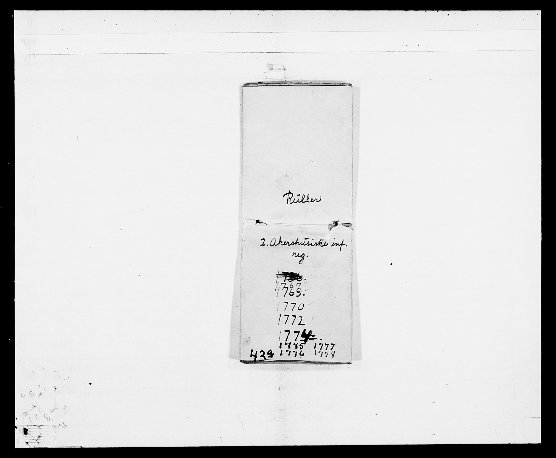 Generalitets- og kommissariatskollegiet, Det kongelige norske kommissariatskollegium, RA/EA-5420/E/Eh/L0043a: 2. Akershusiske nasjonale infanteriregiment, 1767-1778, p. 19