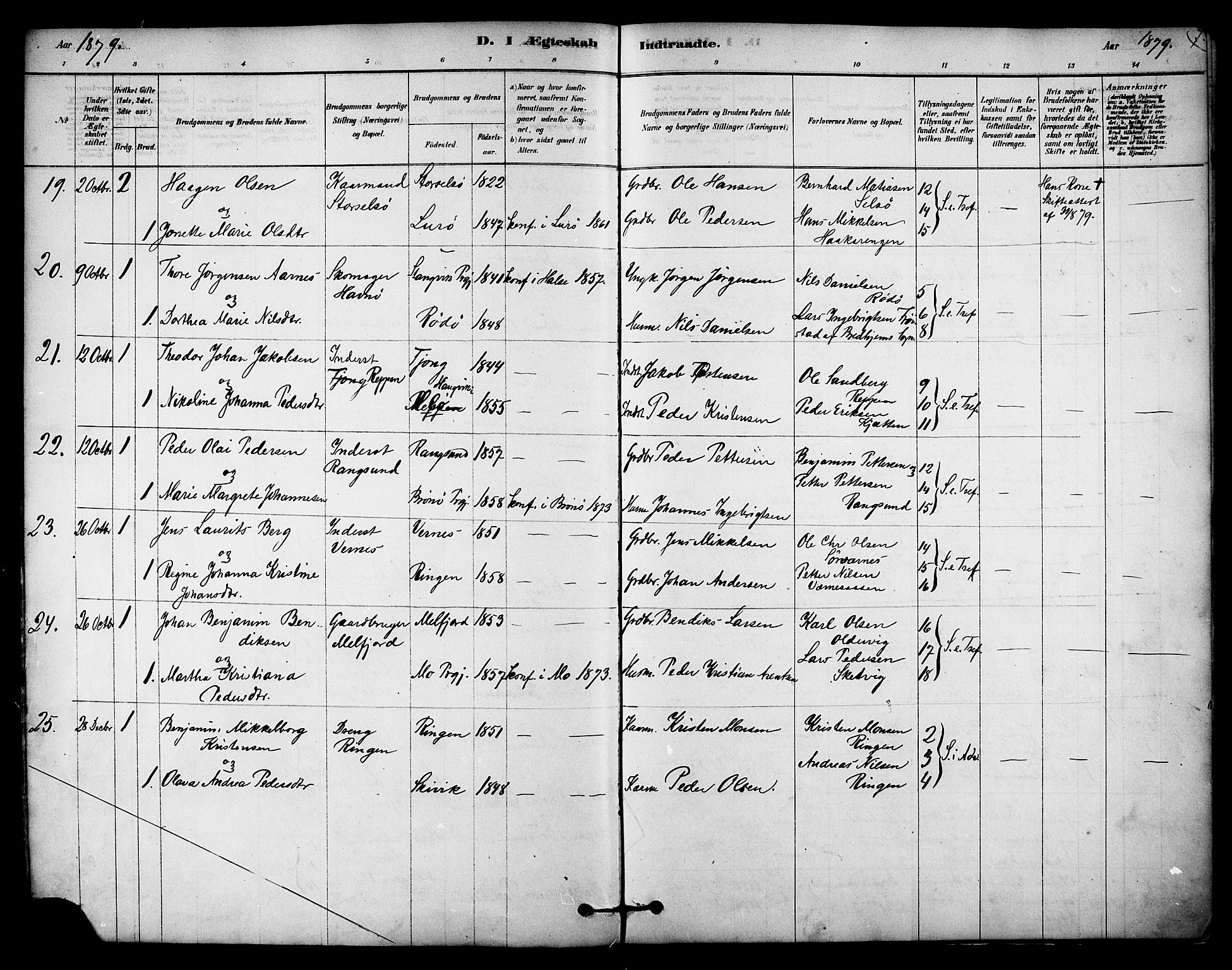 Ministerialprotokoller, klokkerbøker og fødselsregistre - Nordland, AV/SAT-A-1459/841/L0609: Parish register (official) no. 841A13, 1878-1902, p. 7