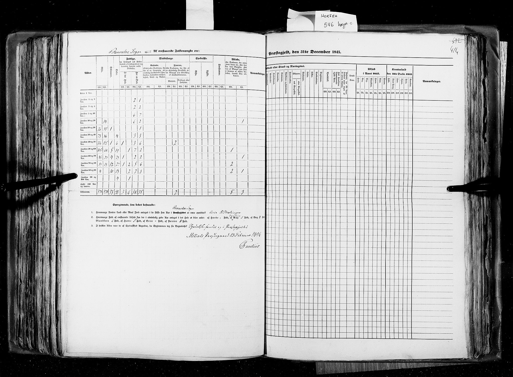 RA, Census 1845, vol. 8: Romsdal amt og Søndre Trondhjems amt, 1845, p. 414