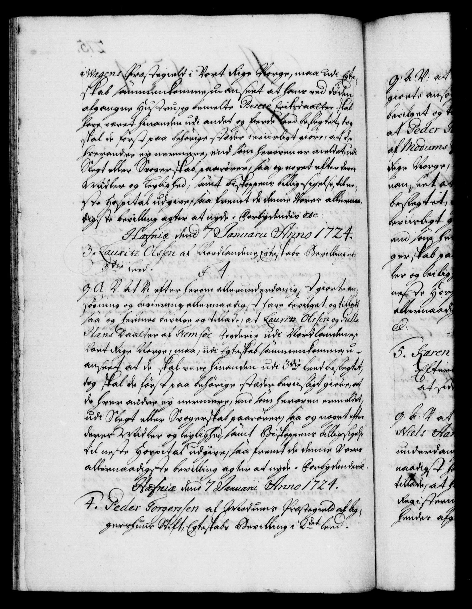 Danske Kanselli 1572-1799, AV/RA-EA-3023/F/Fc/Fca/Fcaa/L0024: Norske registre, 1723-1725, p. 275b