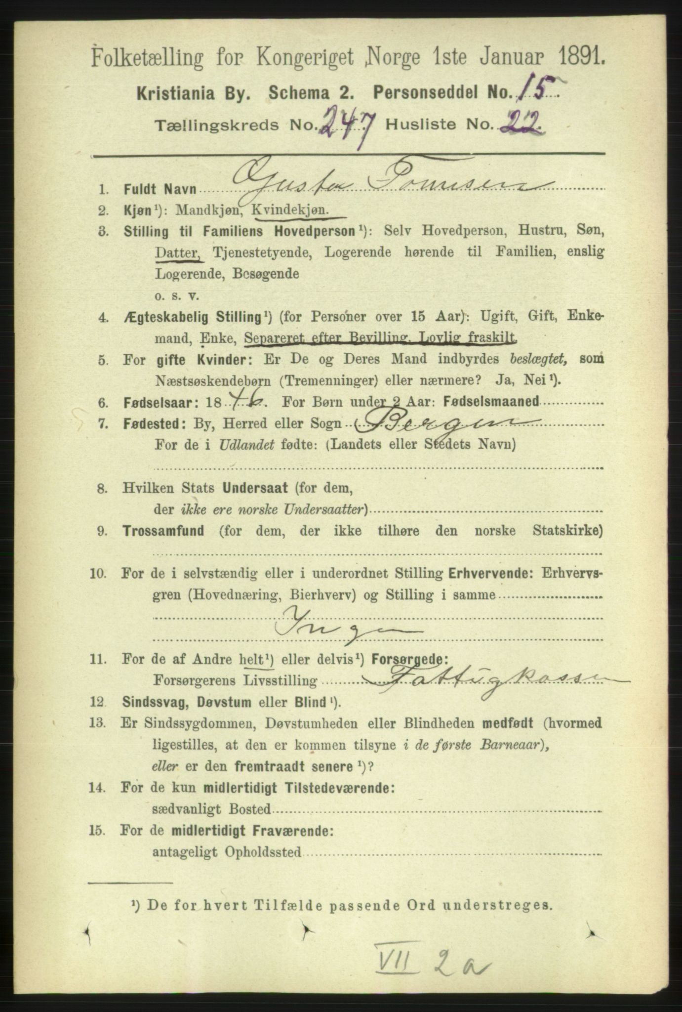 RA, 1891 census for 0301 Kristiania, 1891, p. 150971