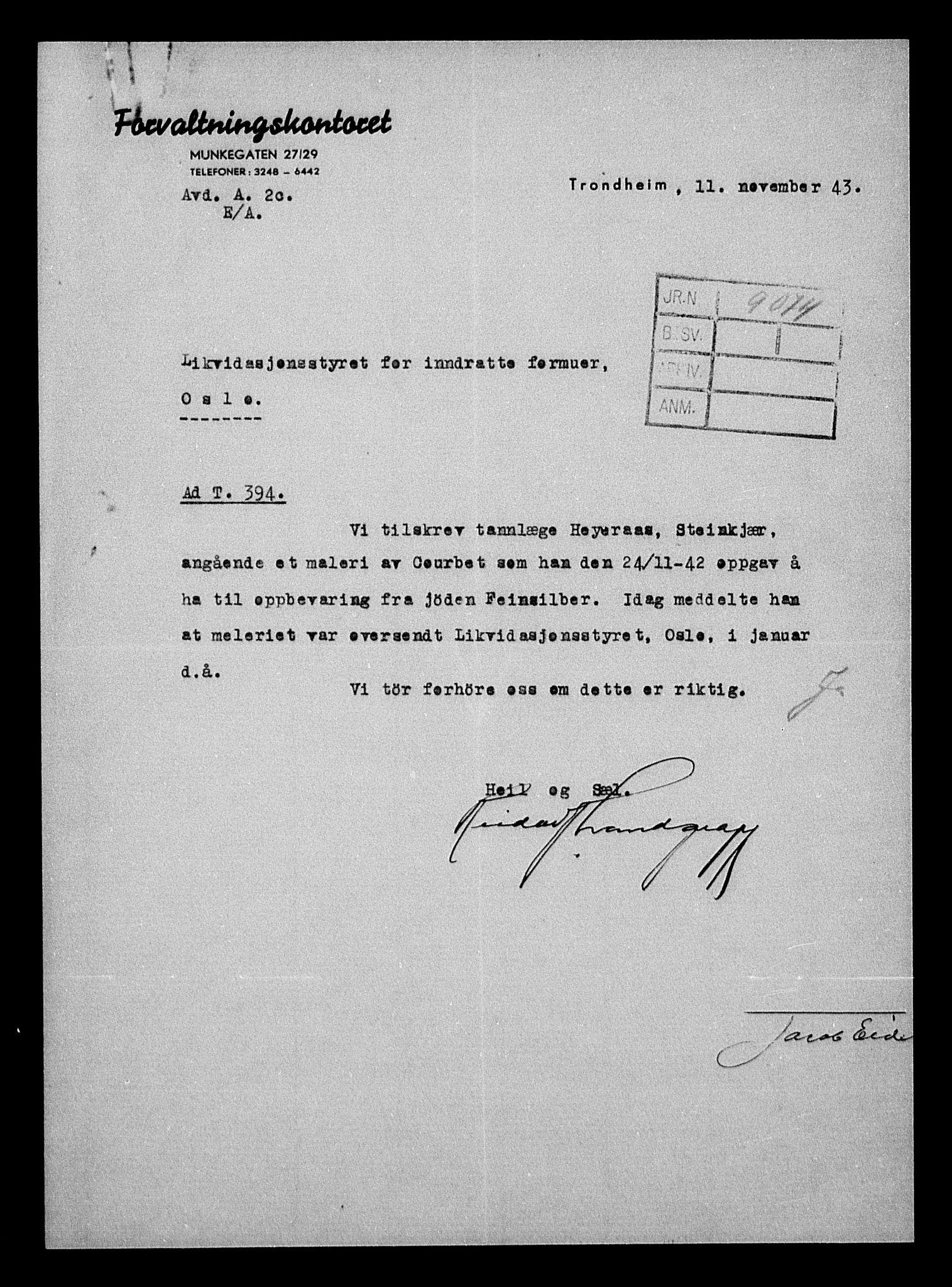 Justisdepartementet, Tilbakeføringskontoret for inndratte formuer, AV/RA-S-1564/H/Hc/Hca/L0895: --, 1945-1947, p. 49