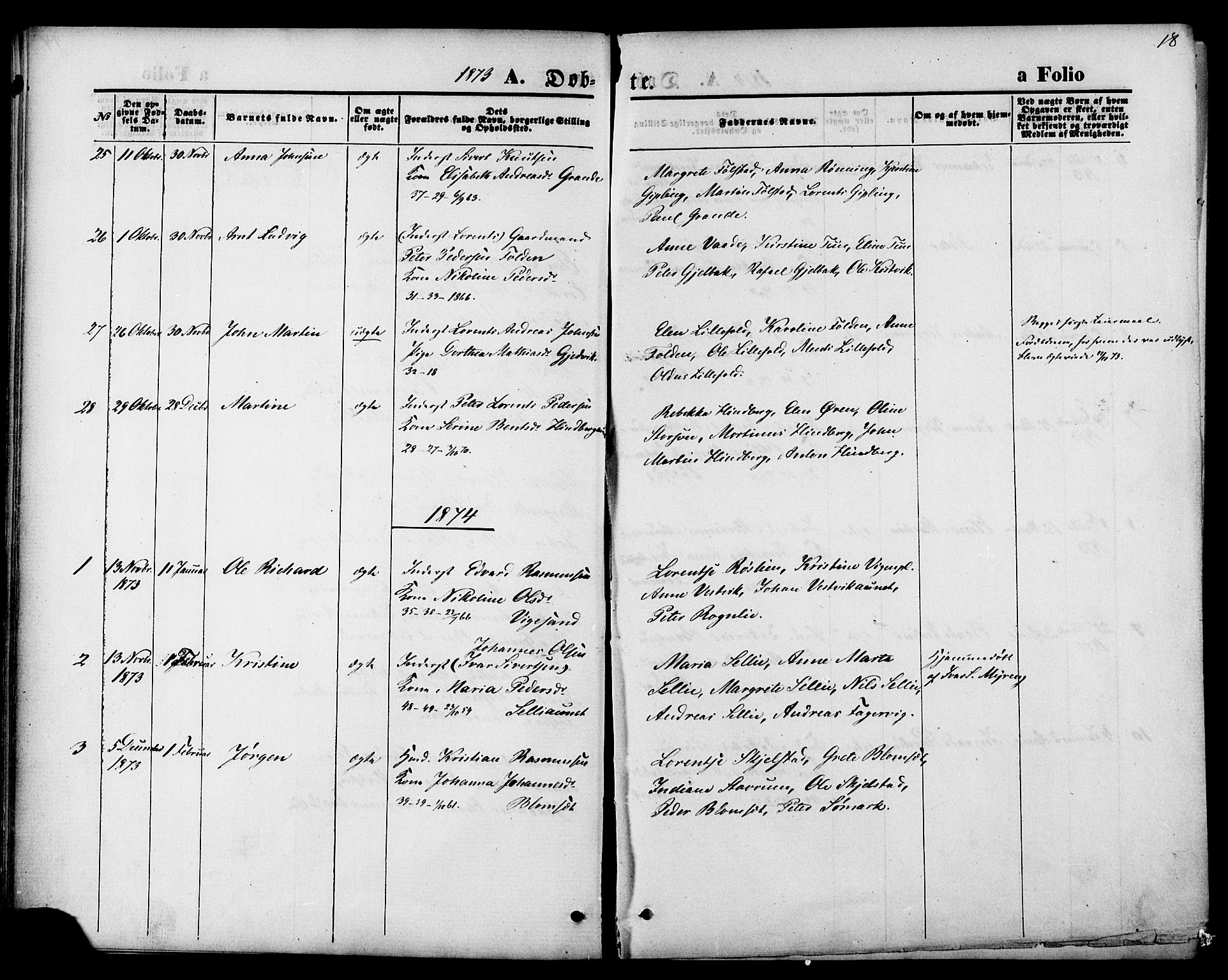 Ministerialprotokoller, klokkerbøker og fødselsregistre - Nord-Trøndelag, SAT/A-1458/744/L0419: Parish register (official) no. 744A03, 1867-1881, p. 18