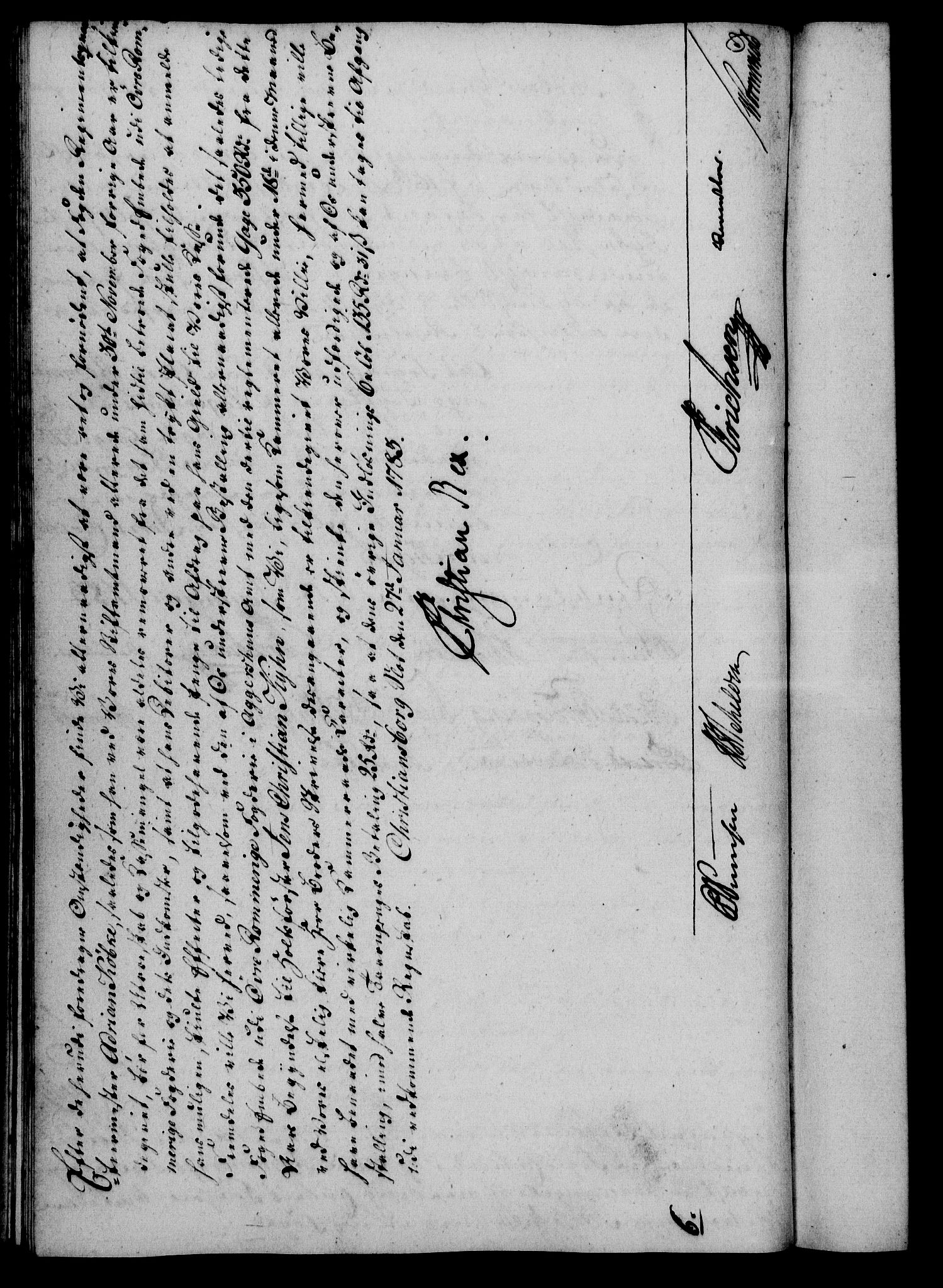 Rentekammeret, Kammerkanselliet, RA/EA-3111/G/Gf/Gfa/L0065: Norsk relasjons- og resolusjonsprotokoll (merket RK 52.65), 1783, p. 82