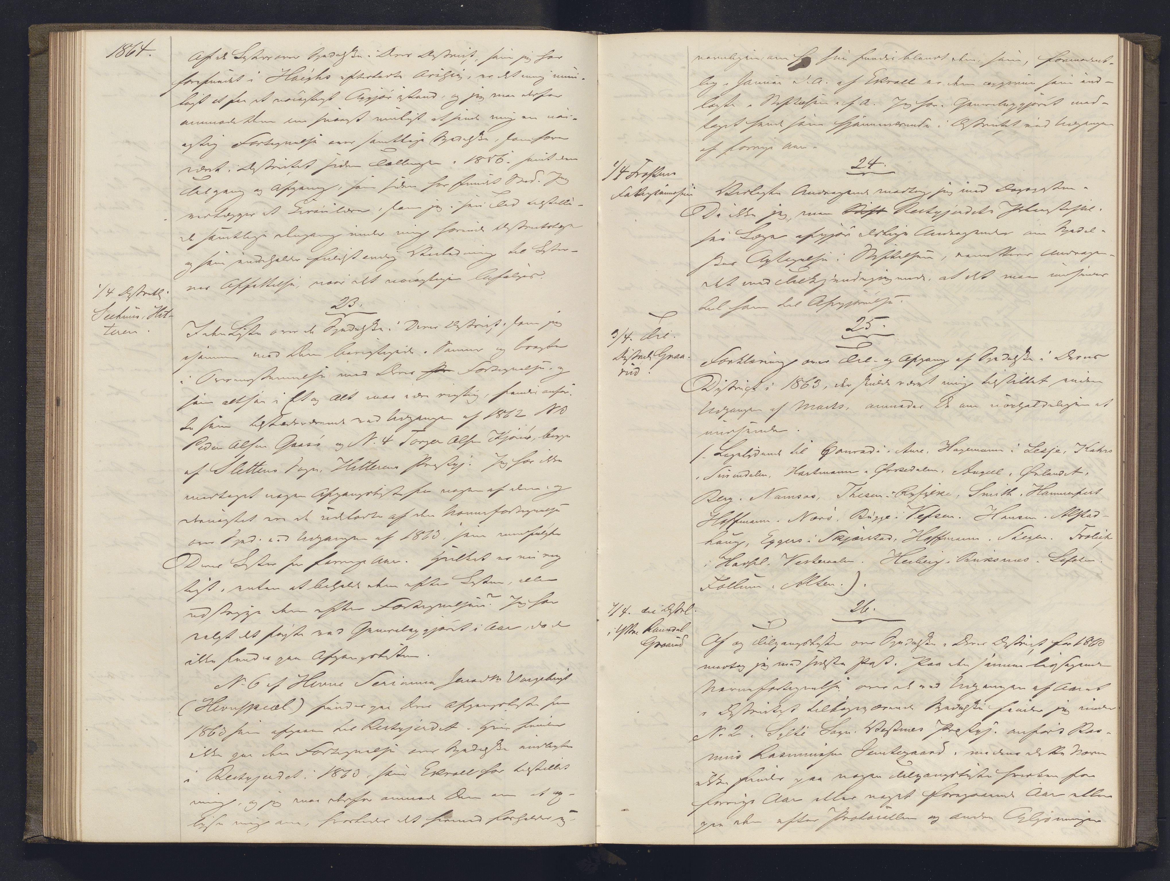 Lepraarkiver - Overlegen for den spedalske sykdom, AV/SAB-A-61001/B.b/L0003: Kopibok, 1862-1865