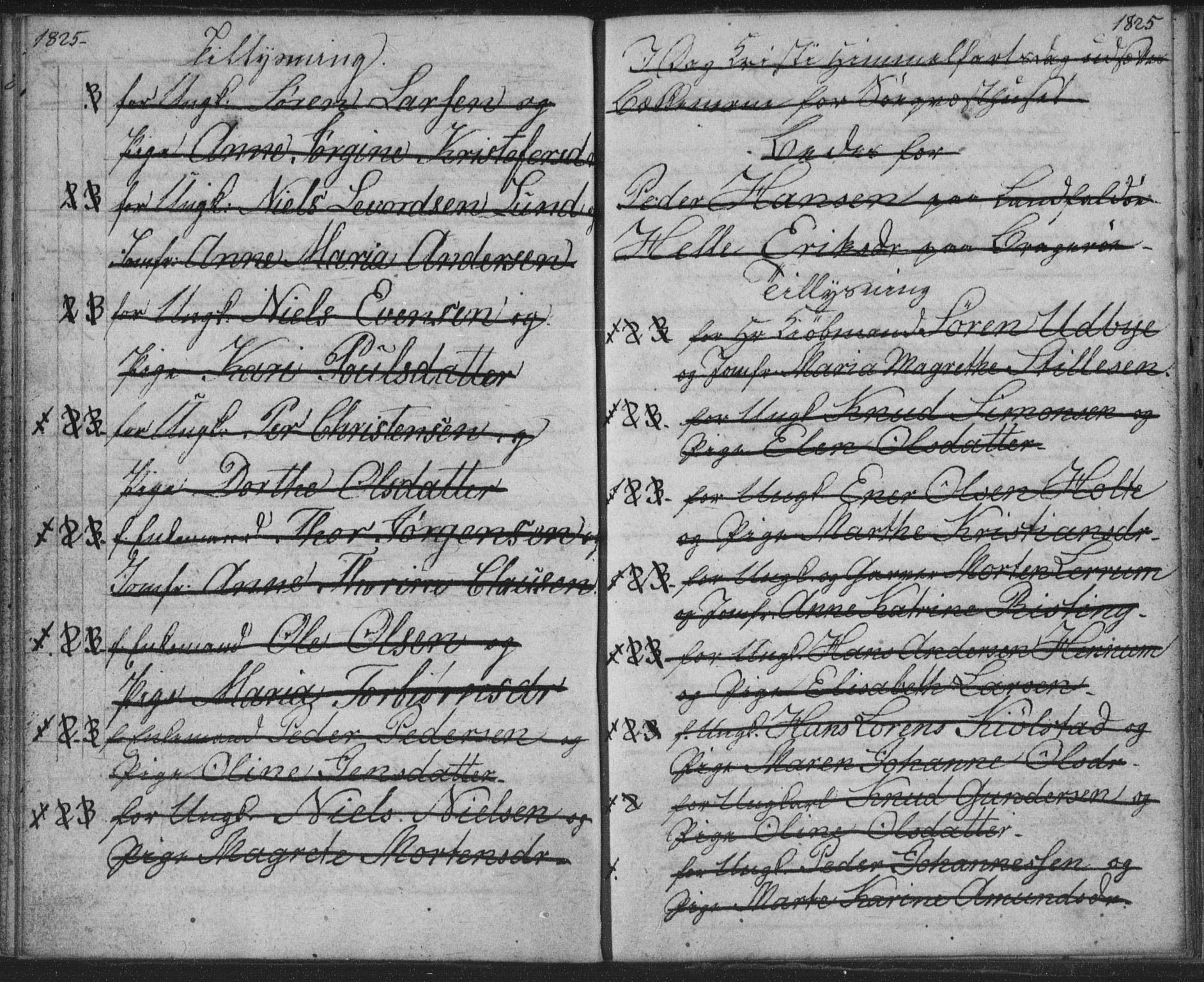 Bragernes kirkebøker, AV/SAKO-A-6/H/Ha/L0001: Banns register no. 1, 1817-1831