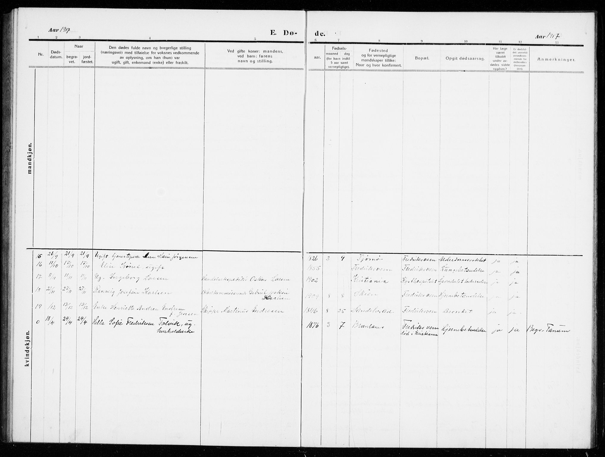 Stavern kirkebøker, AV/SAKO-A-318/G/Ga/L0003: Parish register (copy) no. 3, 1909-1940