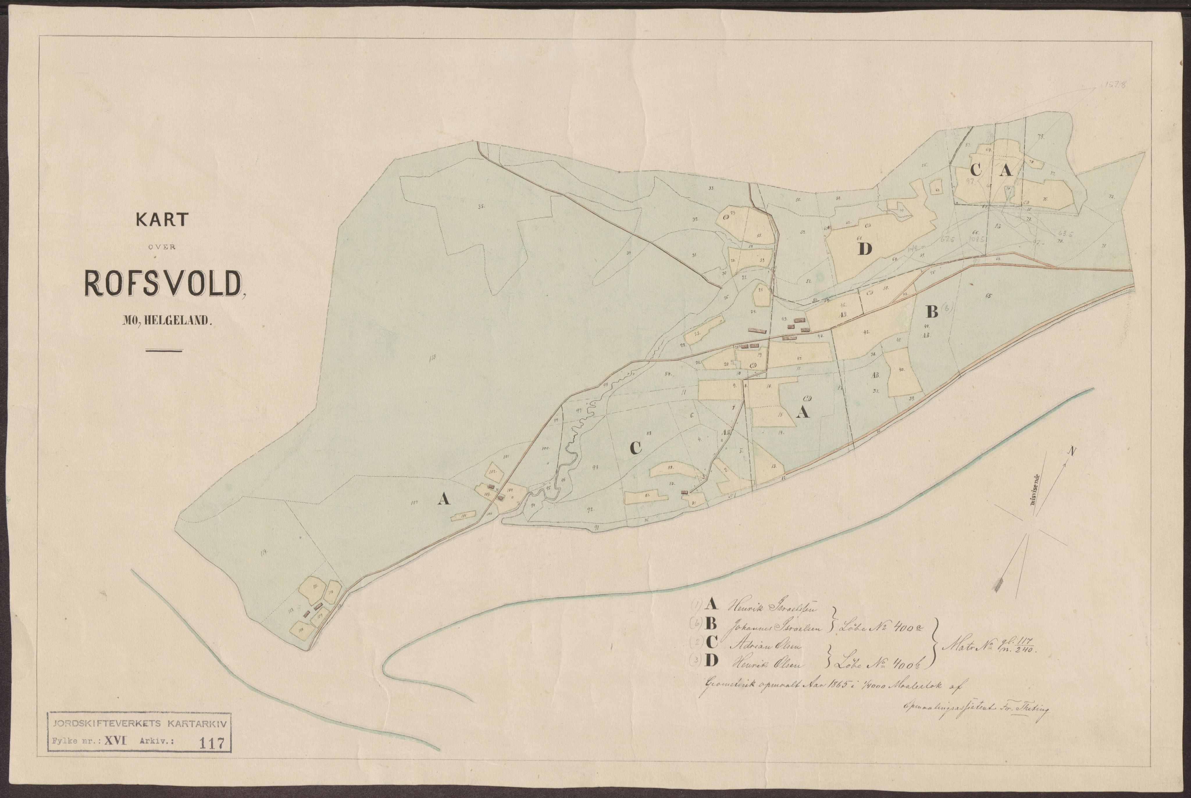 Jordskifteverkets kartarkiv, AV/RA-S-3929/T, 1859-1988, p. 208