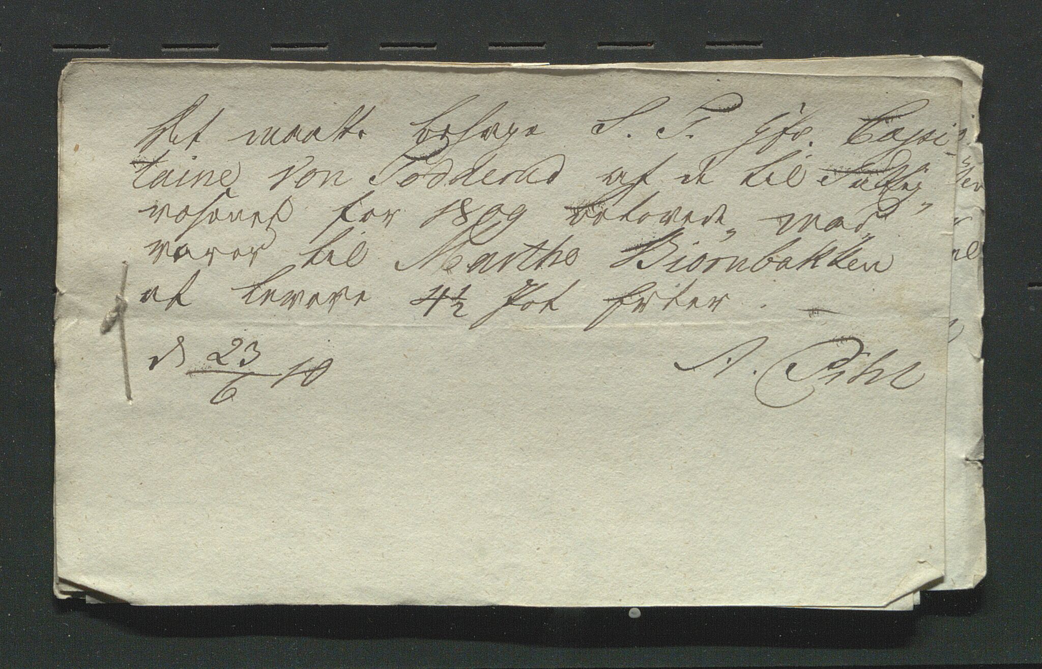 Åker i Vang, Hedmark, og familien Todderud, AV/SAH-ARK-010/E/Ec/L0001: Korrespondanse ordnet etter emne, 1772-1907, p. 140