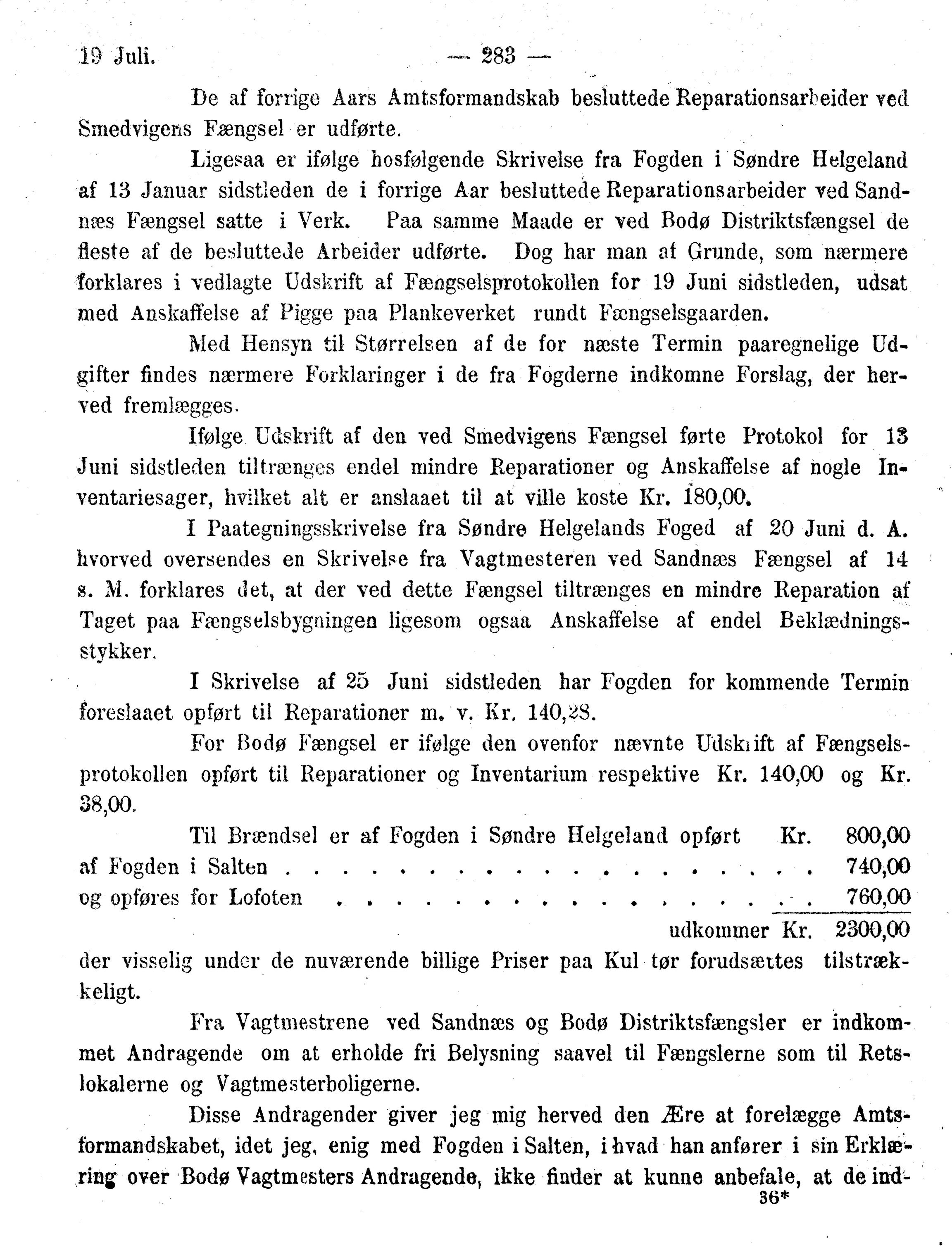 Nordland Fylkeskommune. Fylkestinget, AIN/NFK-17/176/A/Ac/L0010: Fylkestingsforhandlinger 1874-1880, 1874-1880